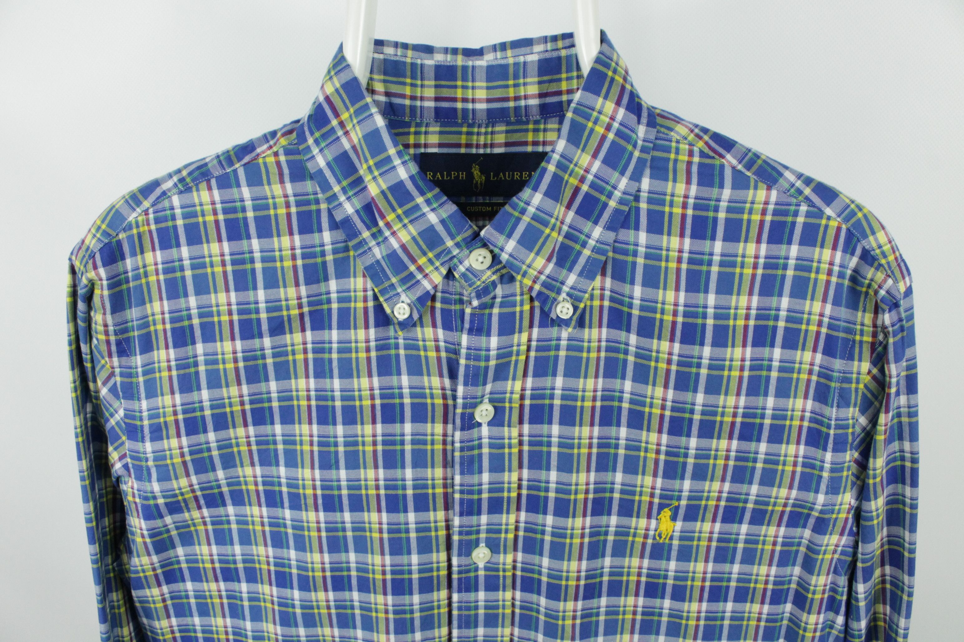 Polo Ralph Lauren × Ralph Lauren Polo Ralph Lauren Custom Fit Multicolor Checked Shirt Size US M / EU 48-50 / 2 - 2 Thumbnail