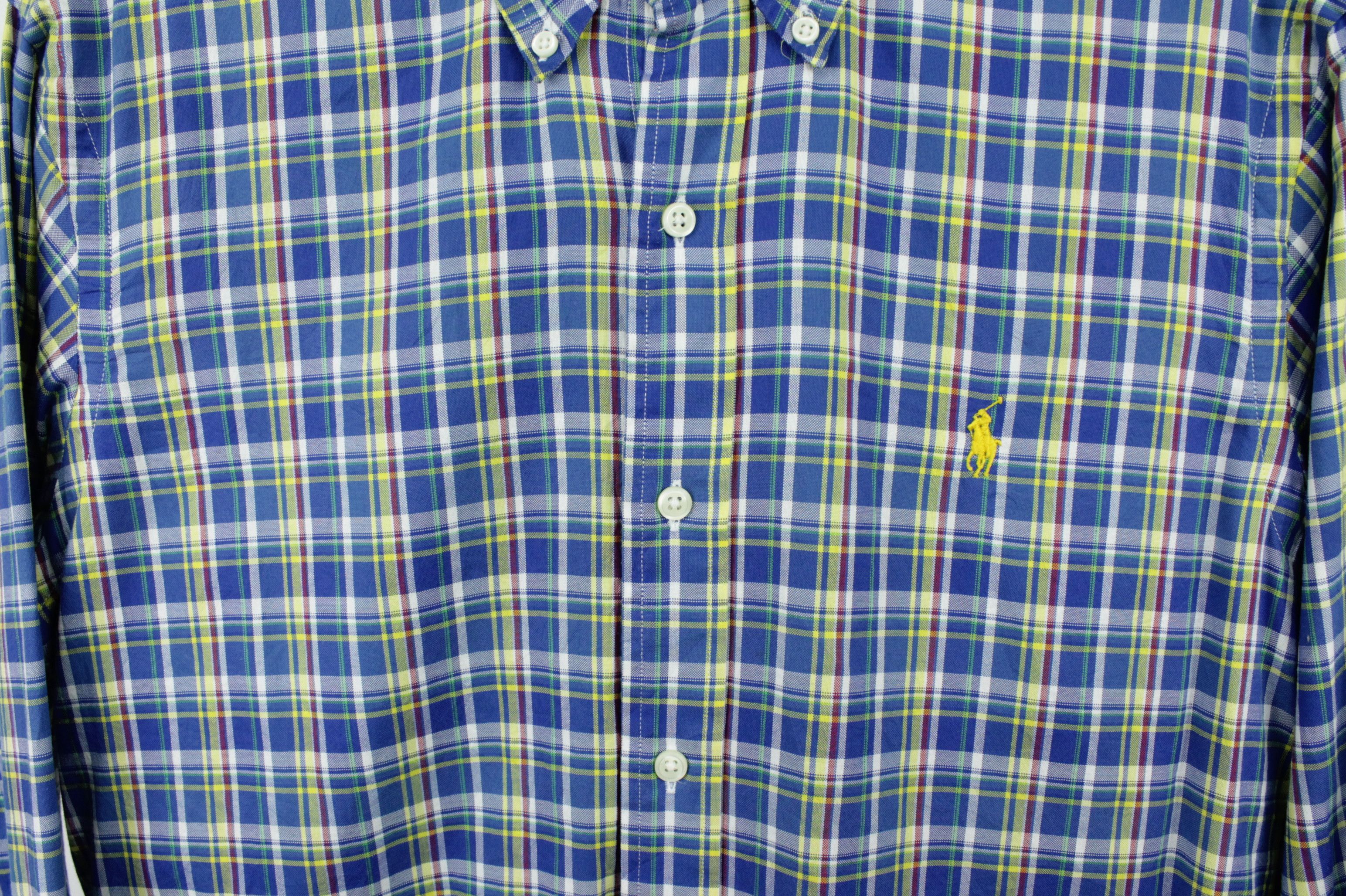 Polo Ralph Lauren × Ralph Lauren Polo Ralph Lauren Custom Fit Multicolor Checked Shirt Size US M / EU 48-50 / 2 - 4 Thumbnail