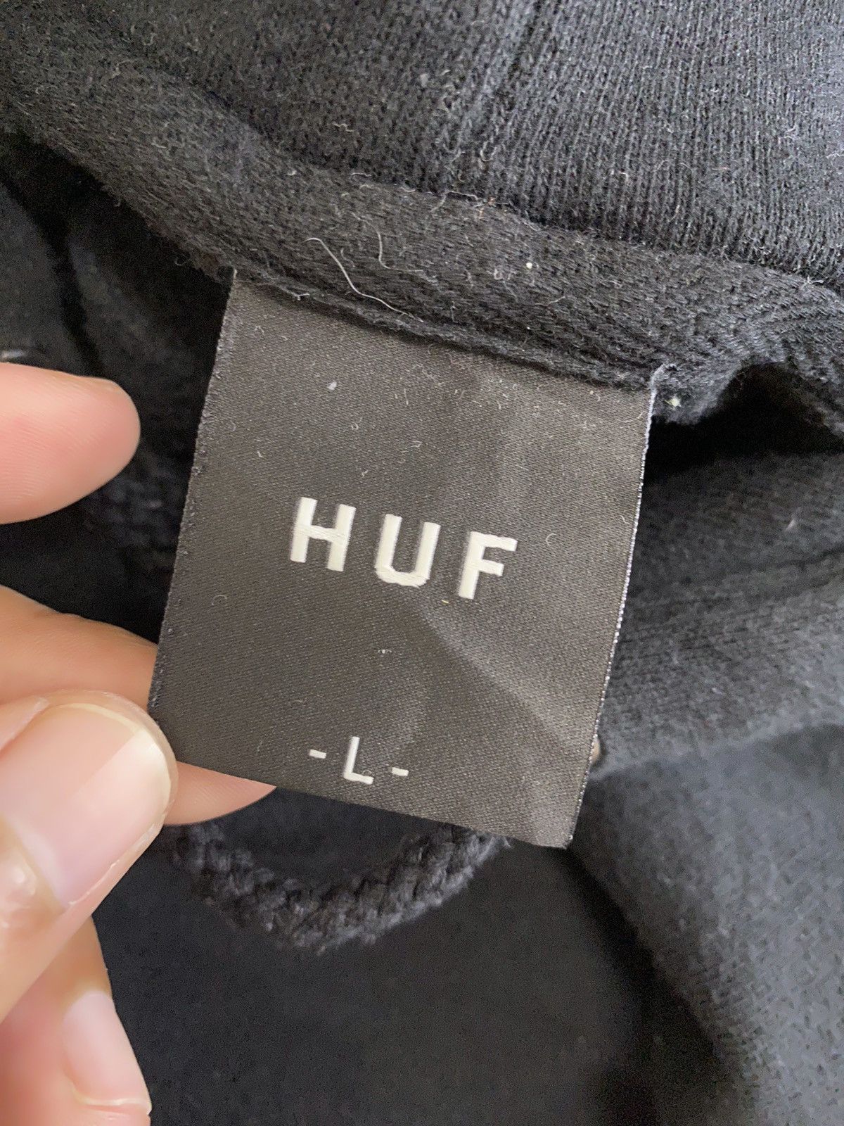 Huf × Vintage Vintage HUF Big Logo Made In Usa Pullover Hoodie Size L Size US L / EU 52-54 / 3 - 11 Thumbnail