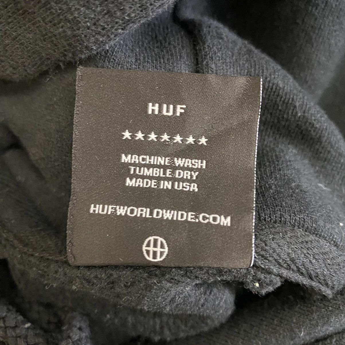 Huf × Vintage Vintage HUF Big Logo Made In Usa Pullover Hoodie Size L Size US L / EU 52-54 / 3 - 13 Thumbnail