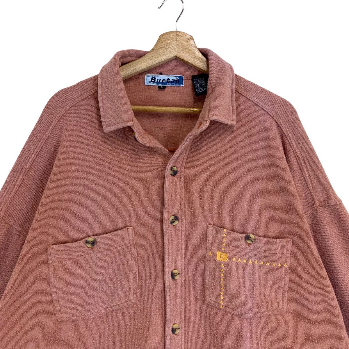 Burton Vintage 90s Burton Snowboards Small Logo Sweater Size XL Size US XL / EU 56 / 4 - 4 Thumbnail