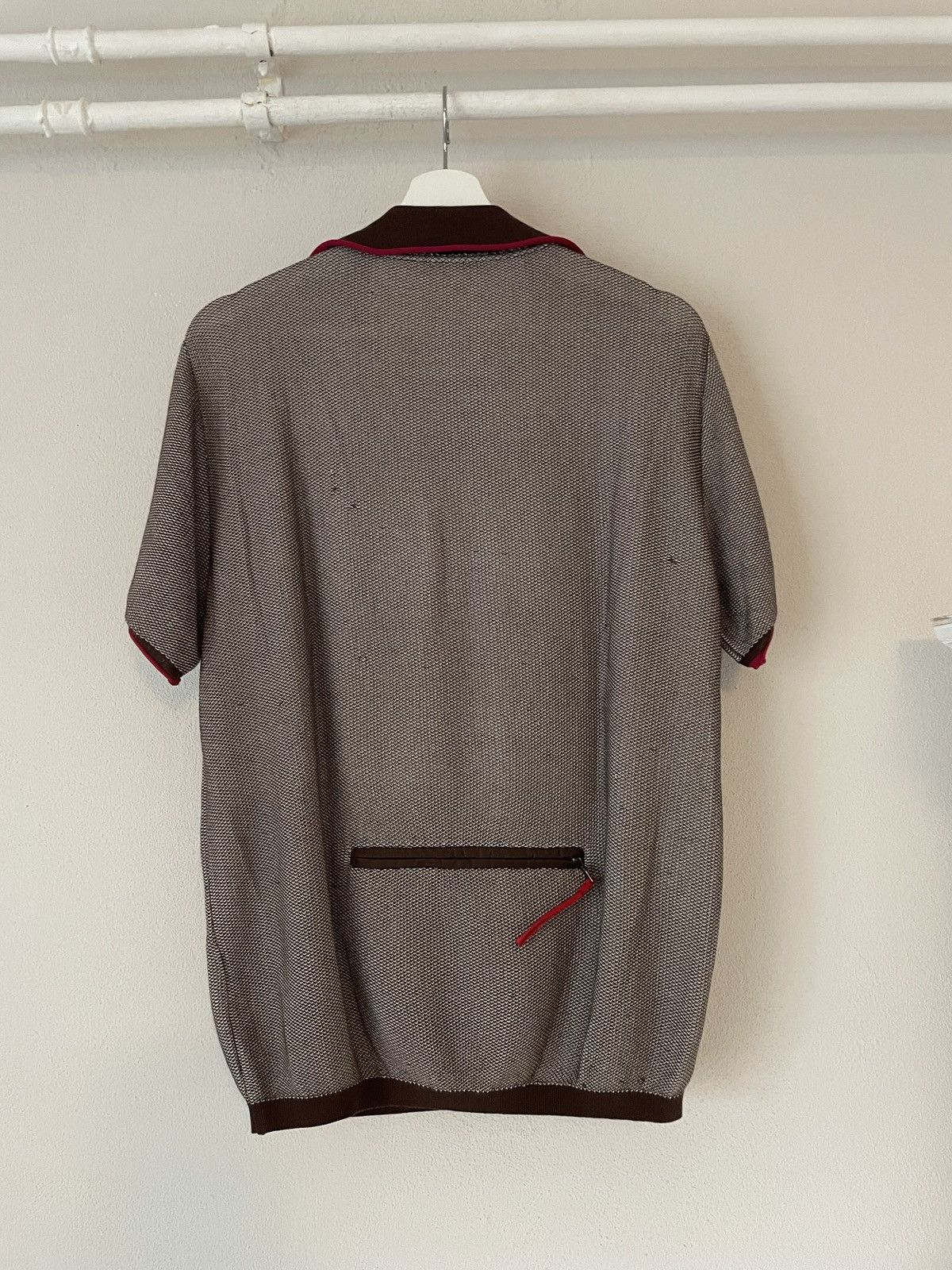 Prada Polo Shirt with Nylon Backpocket Size US M / EU 48-50 / 2 - 2 Thumbnail