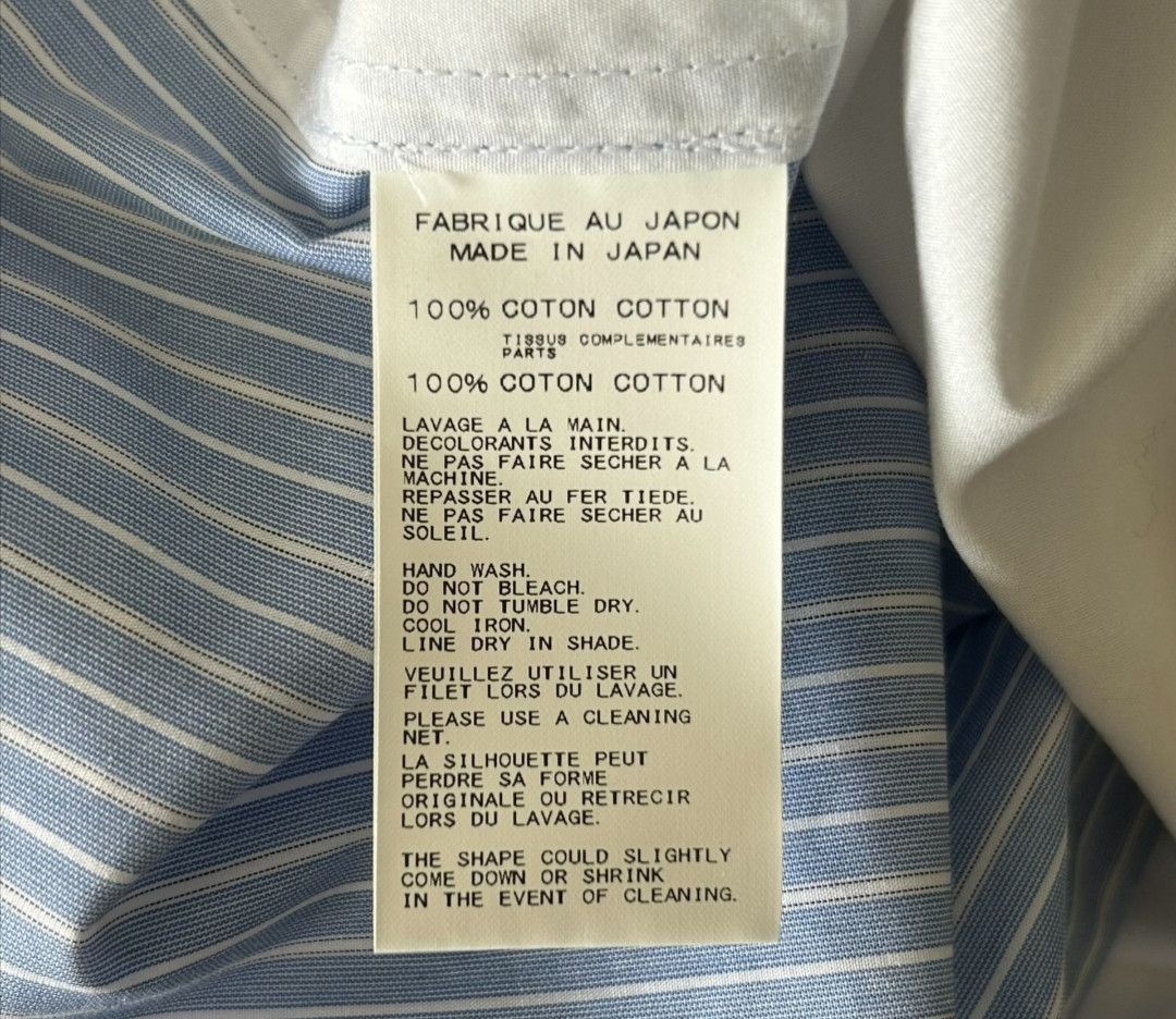 Yohji Yamamoto Yohji Yamamoto 13ss Stripes Splicing Shirt Size US XL / EU 56 / 4 - 6 Thumbnail