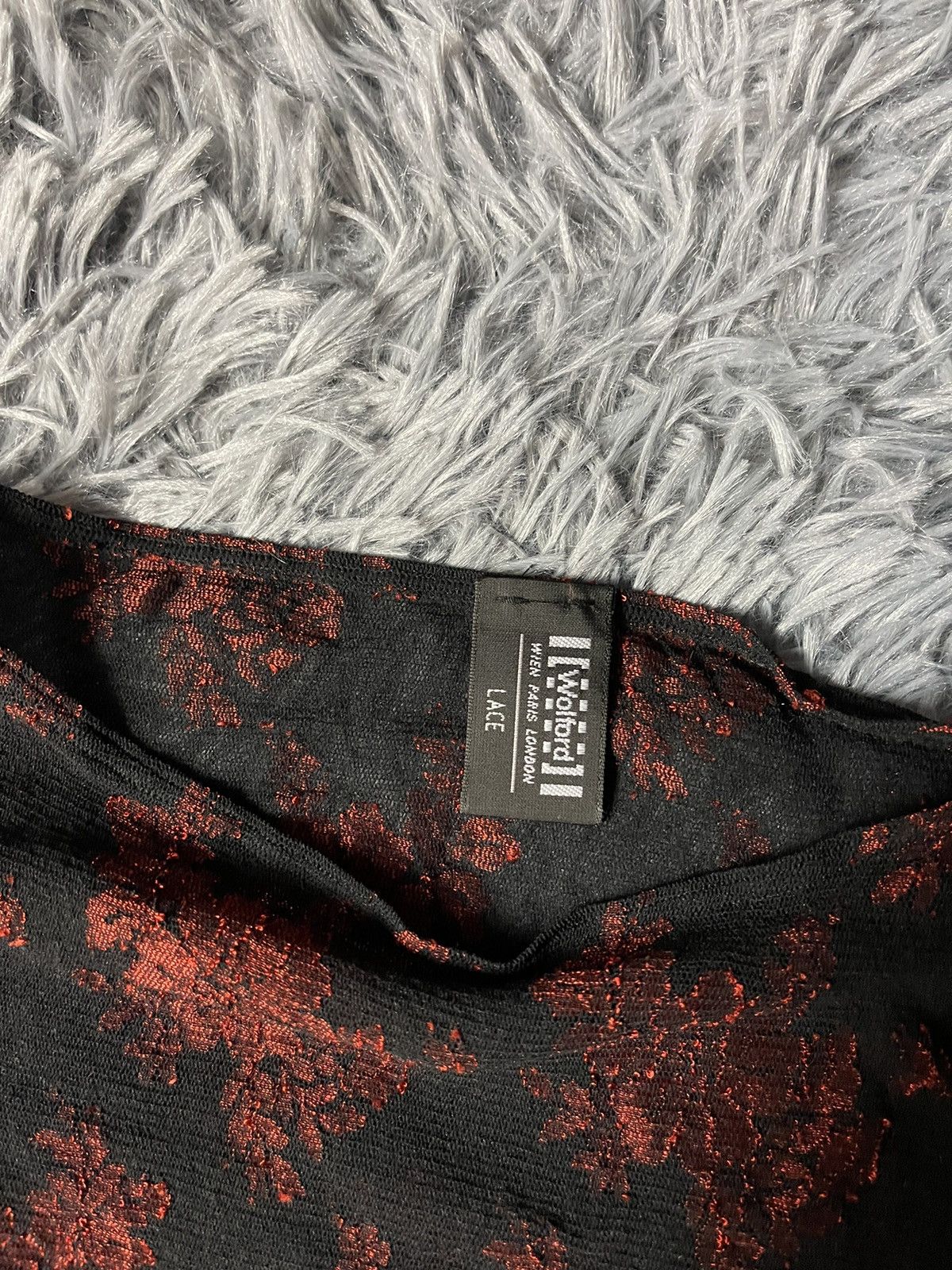 Vintage × Wolford Wolford 90s vintage mesh floral print JPG style longsleeve Size S / US 4 / IT 40 - 3 Thumbnail