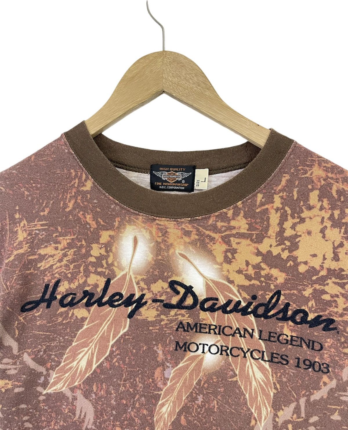 Harley Davidson vintage harley davidson fullprint tshirt hd motorsport Size US L / EU 52-54 / 3 - 4 Thumbnail