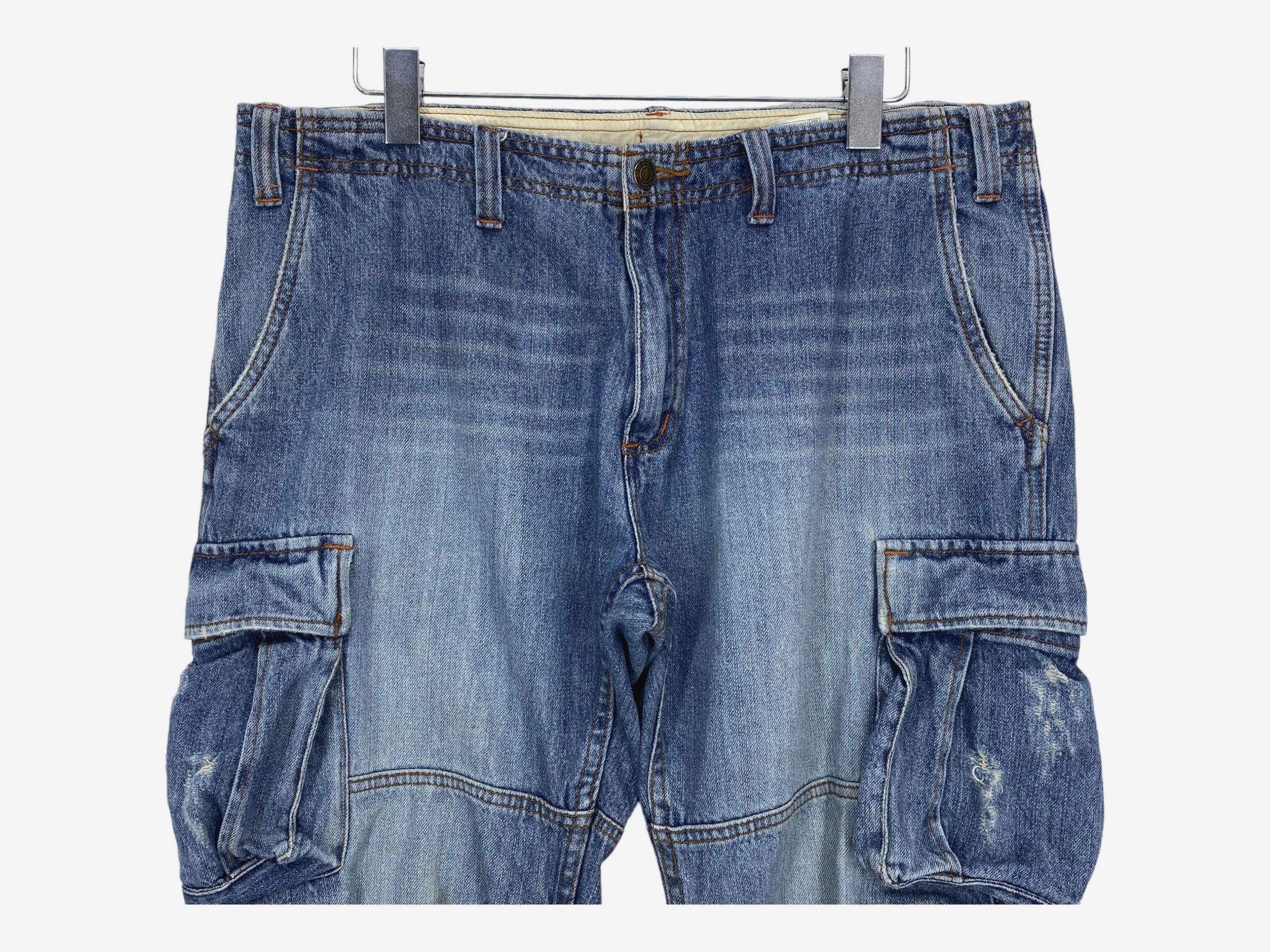 Japanese Brand Jungle Storm Jeans Hickory Skateboard Distressed Size US 36 / EU 52 - 3 Thumbnail