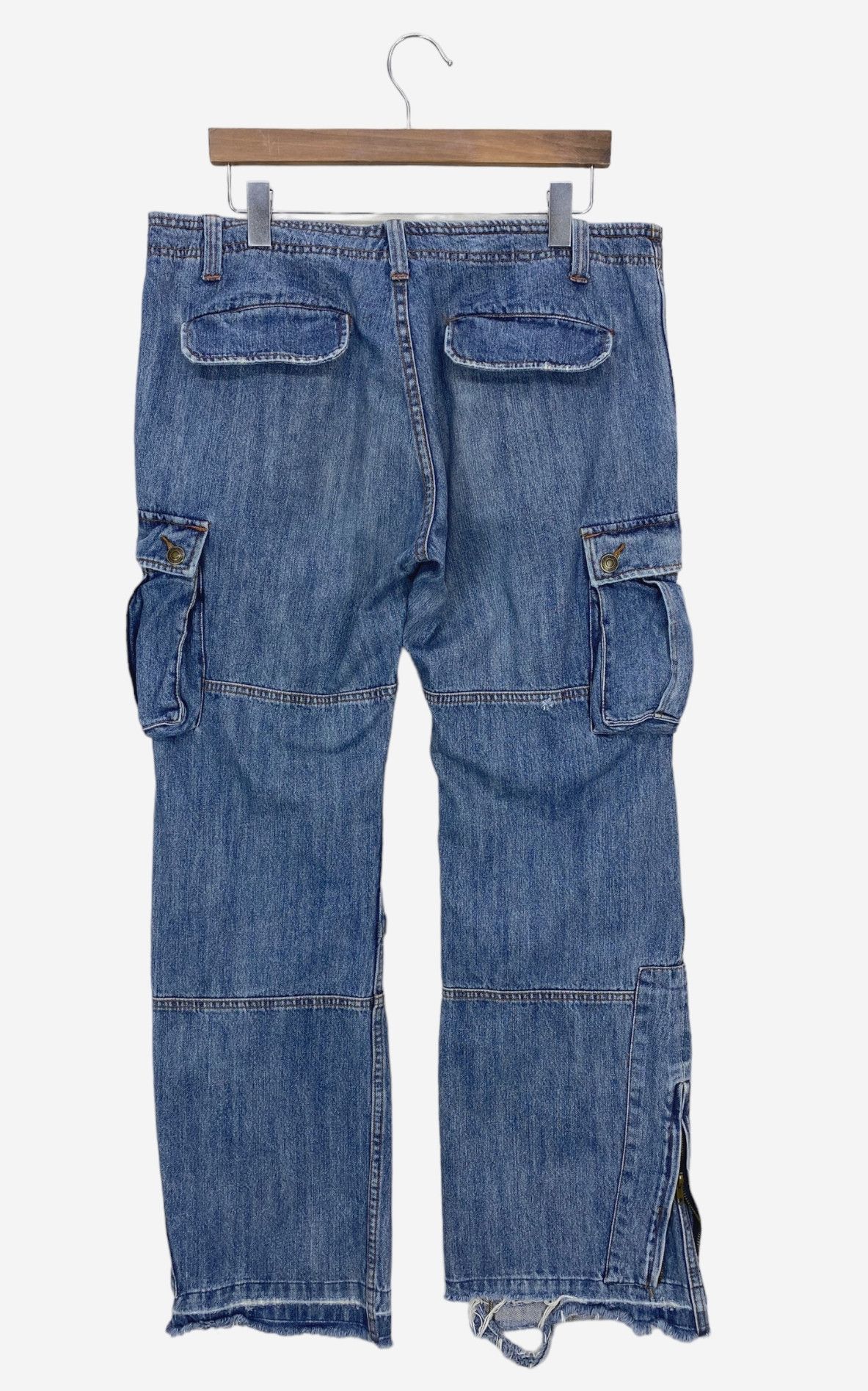 Japanese Brand Jungle Storm Jeans Hickory Skateboard Distressed Size US 36 / EU 52 - 2 Thumbnail