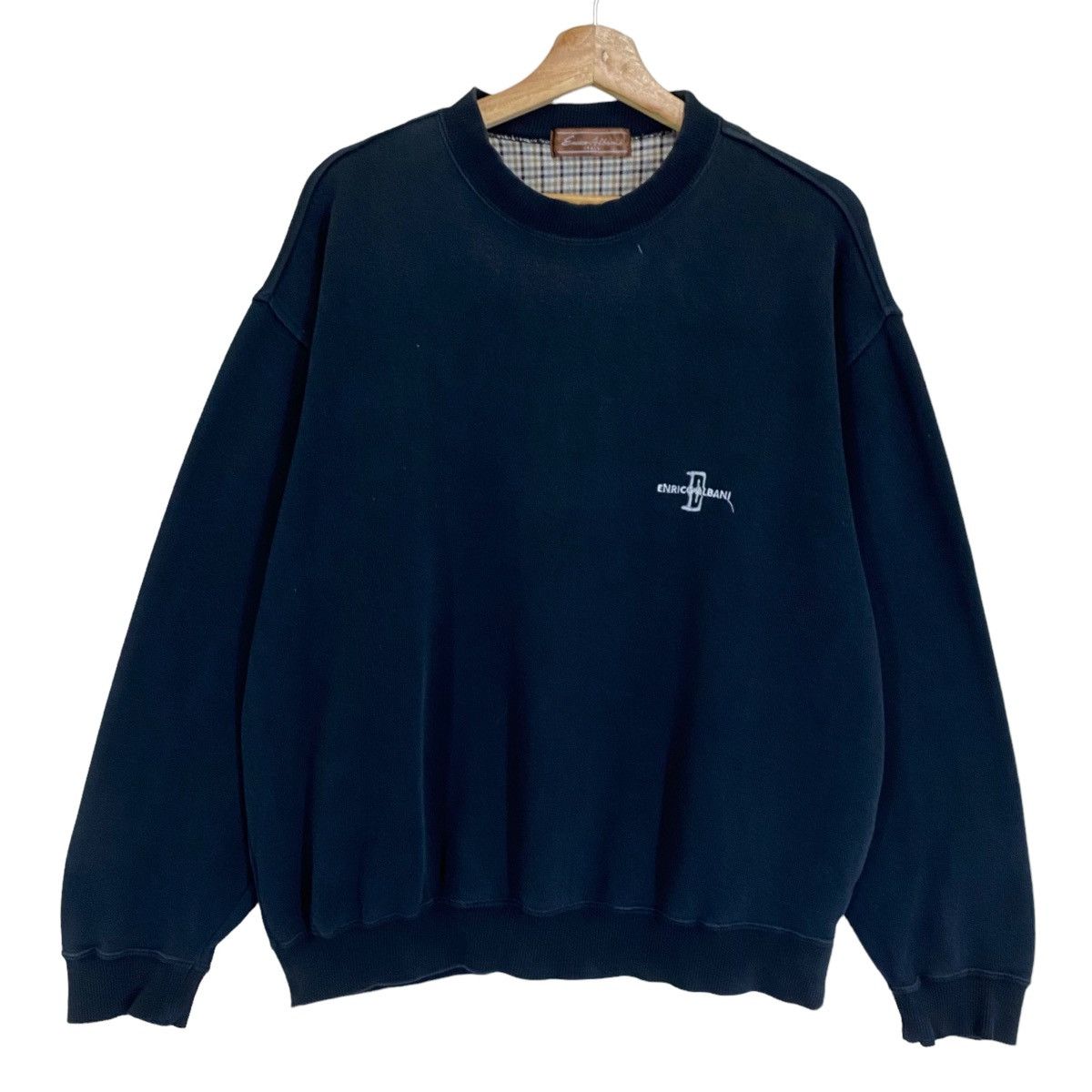 Designer × Vintage Vintage 90’s Enrico Albani Italy Crewneck Sweatshirt Size M Size US M / EU 48-50 / 2 - 6 Thumbnail