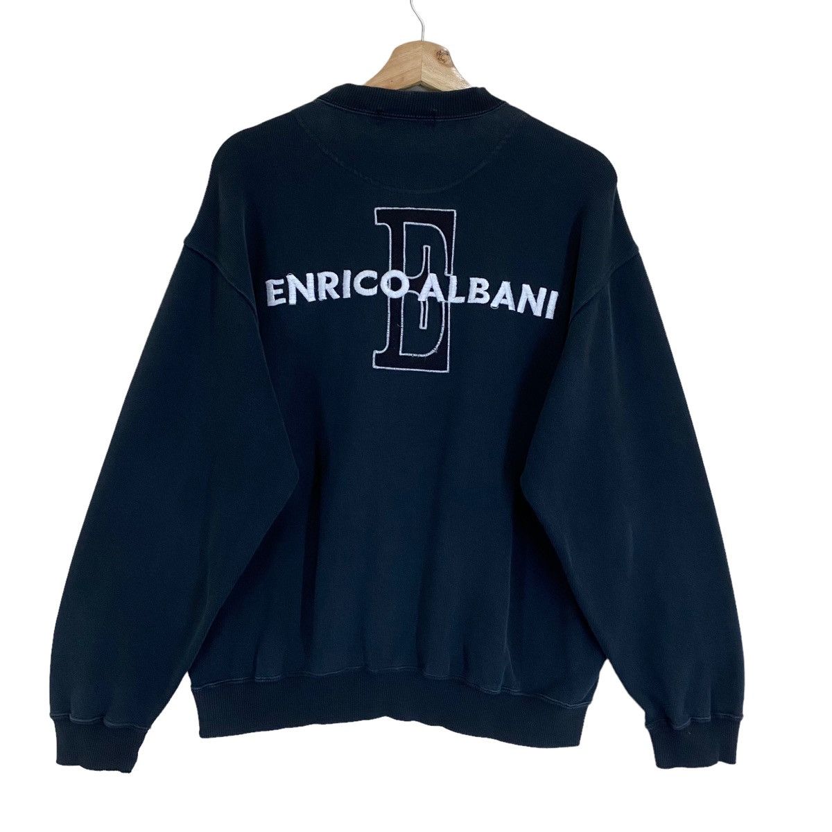 Designer × Vintage Vintage 90’s Enrico Albani Italy Crewneck Sweatshirt Size M Size US M / EU 48-50 / 2 - 1 Thumbnail