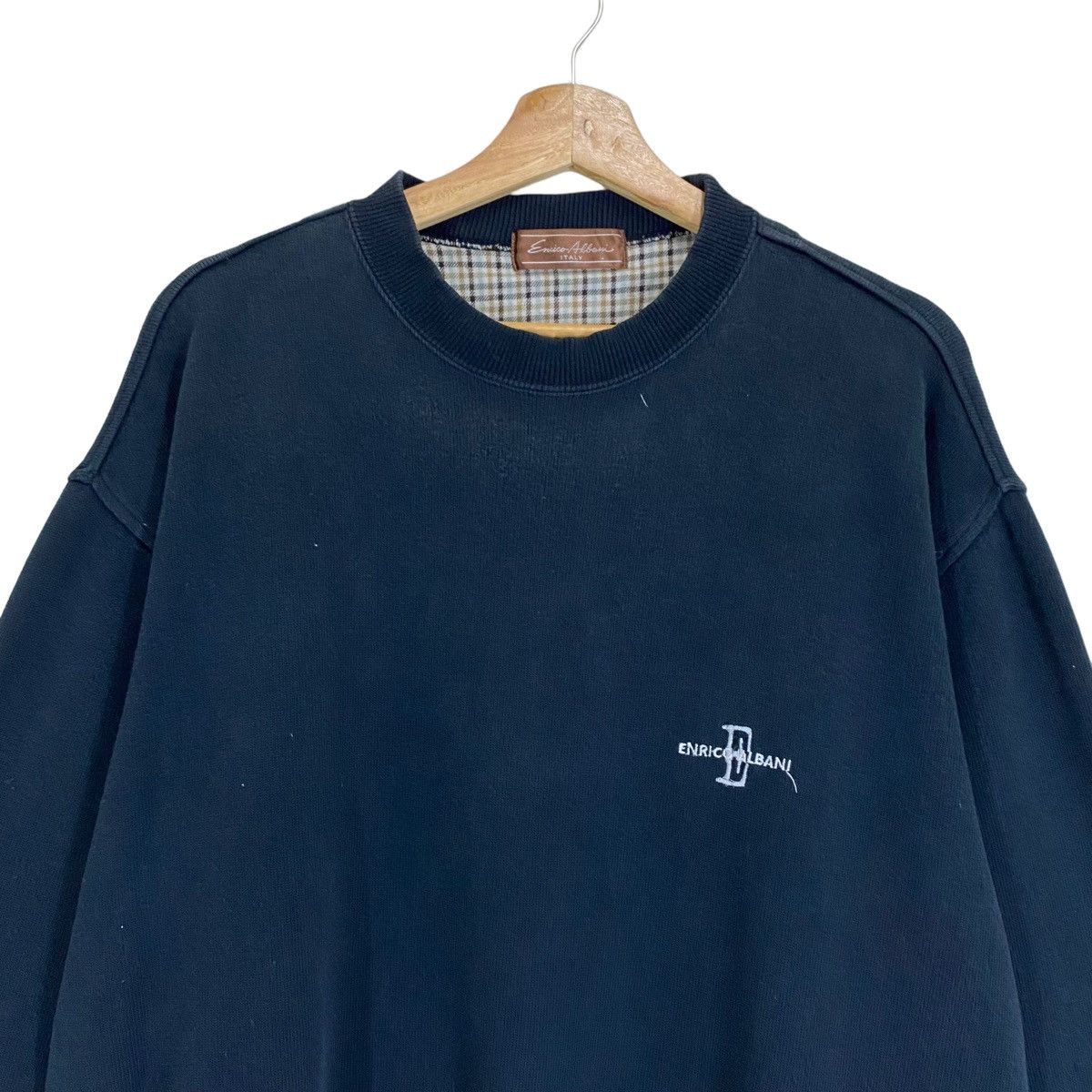 Designer × Vintage Vintage 90’s Enrico Albani Italy Crewneck Sweatshirt Size M Size US M / EU 48-50 / 2 - 7 Thumbnail
