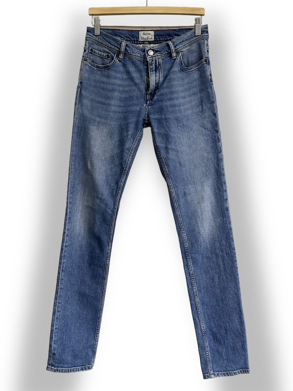 Acne Studios Slim Fit North Mid Blue Made In Italy