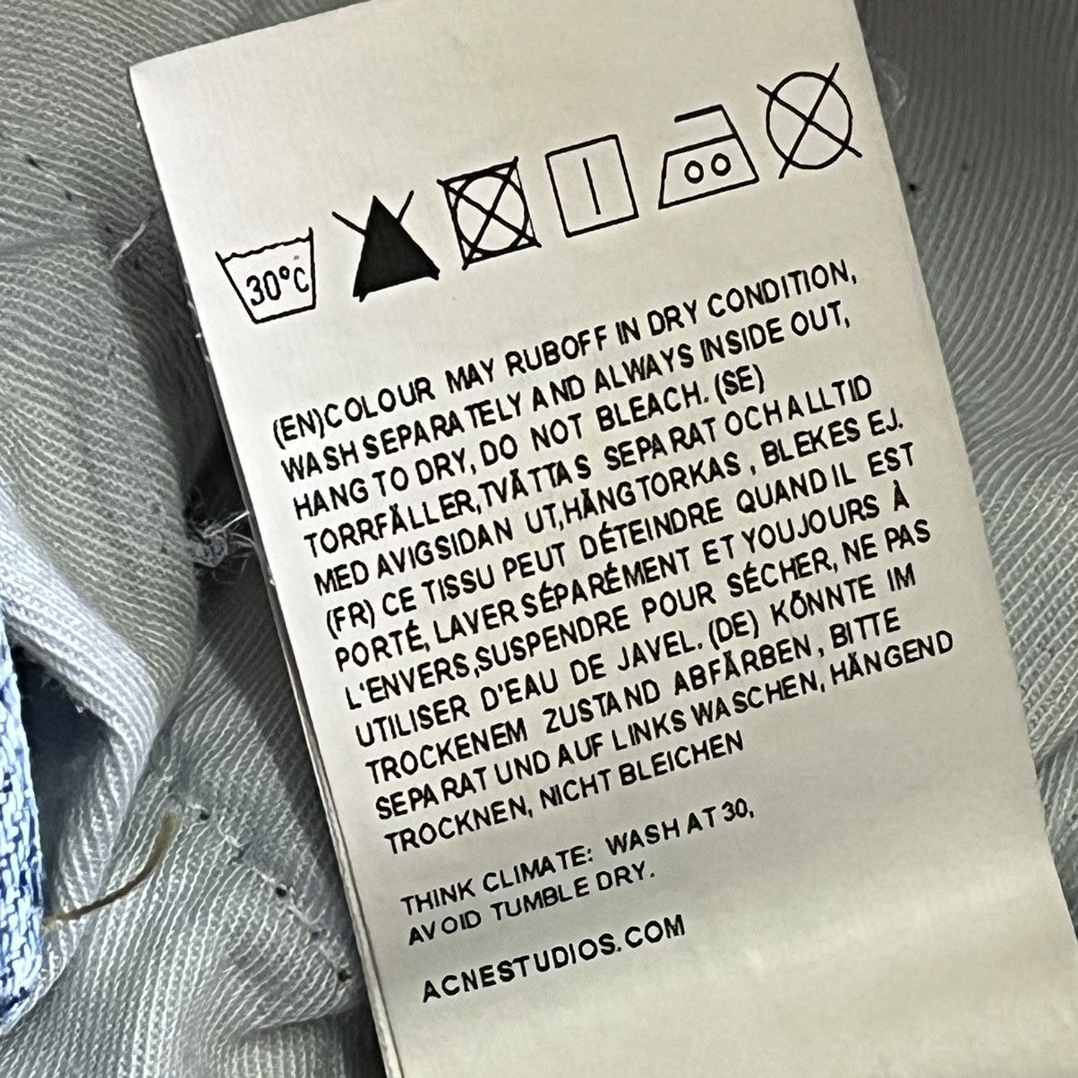Acne Studios Acne Studios Slim Fit North Mid Blue Made In Italy Size US 29 - 17 Thumbnail
