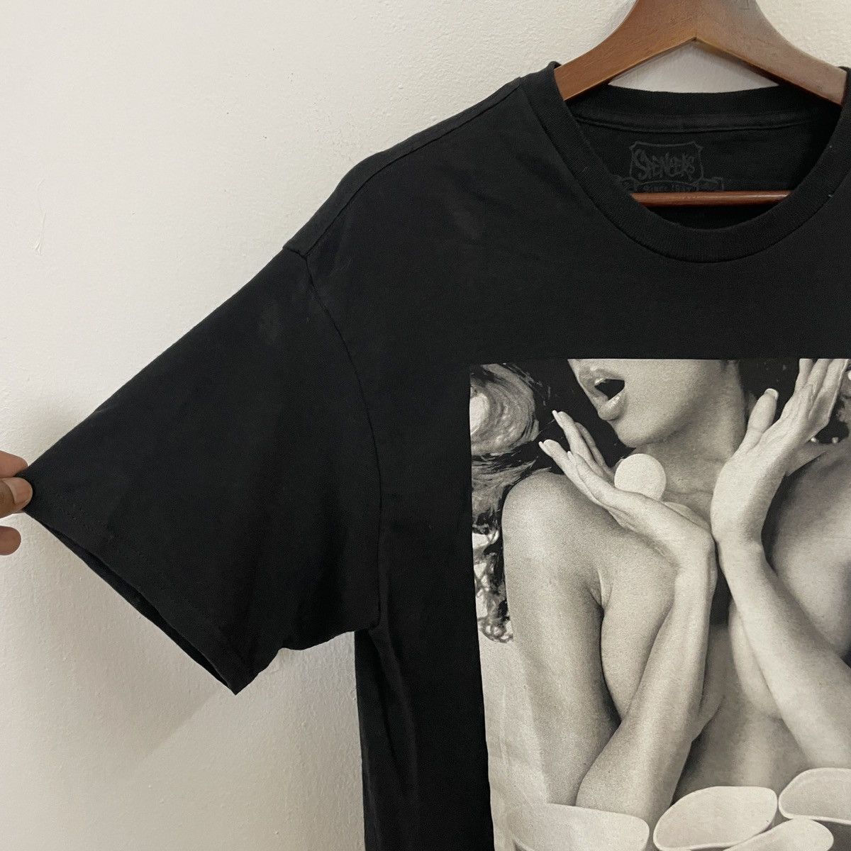 Japanese Brand Vintage Spencers Naked Girl Tee Size US M / EU 48-50 / 2 - 2 Thumbnail