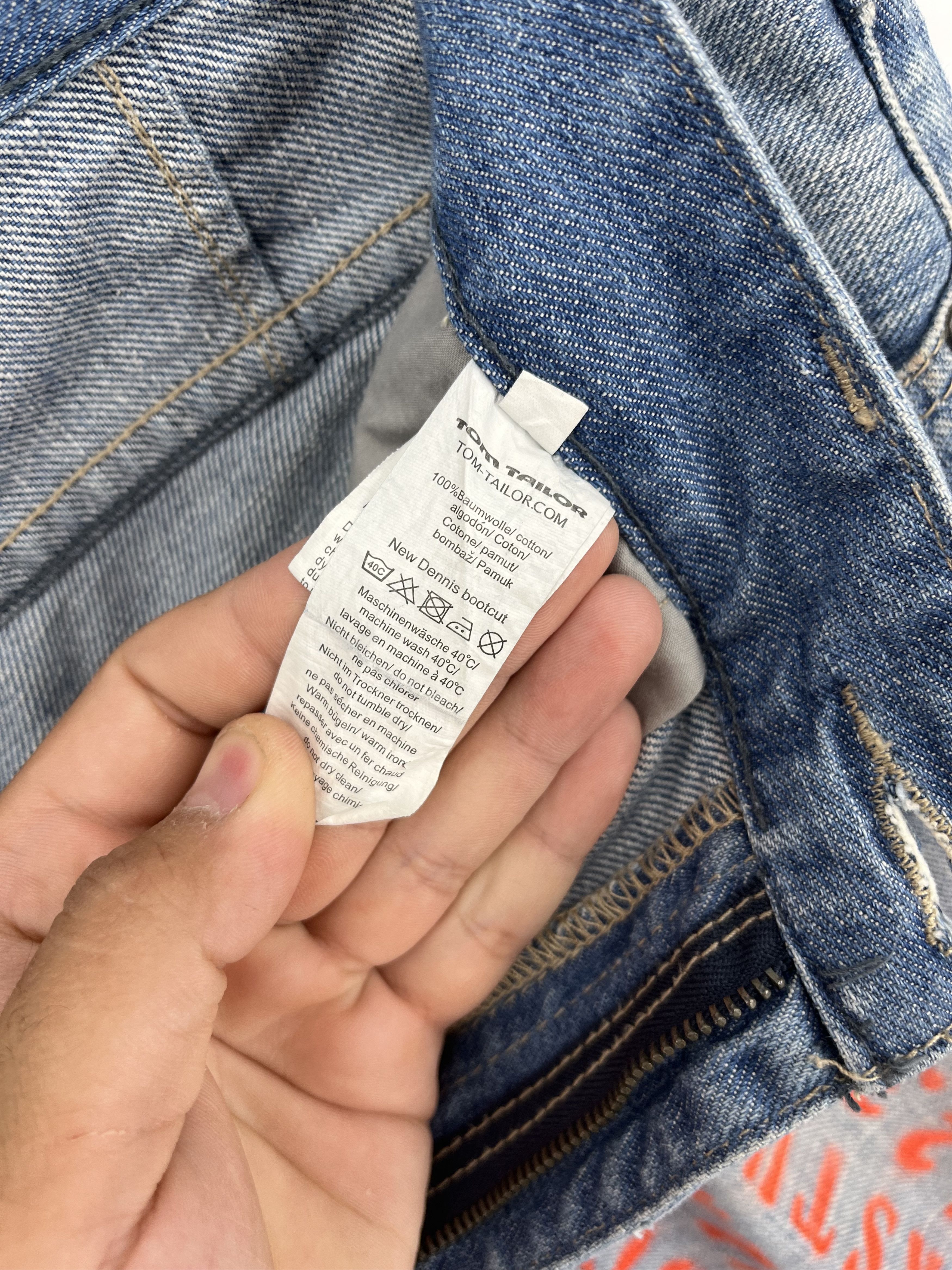 Japanese Brand Vintage 💥Rare💥TOM TAILOR Custom Light Wash Denim Size US 33 - 13 Thumbnail