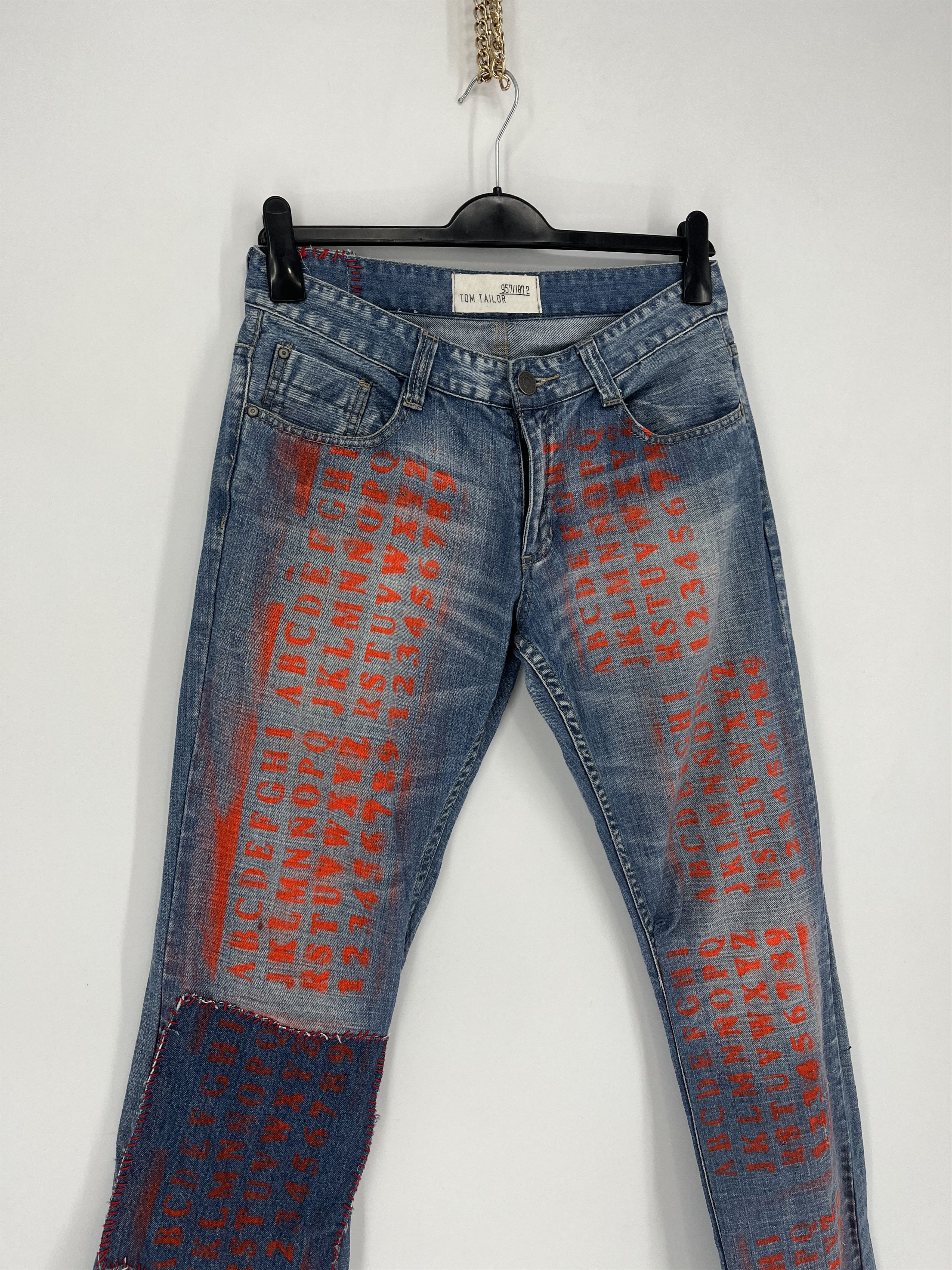 Japanese Brand Vintage 💥Rare💥TOM TAILOR Custom Light Wash Denim Size US 33 - 3 Thumbnail
