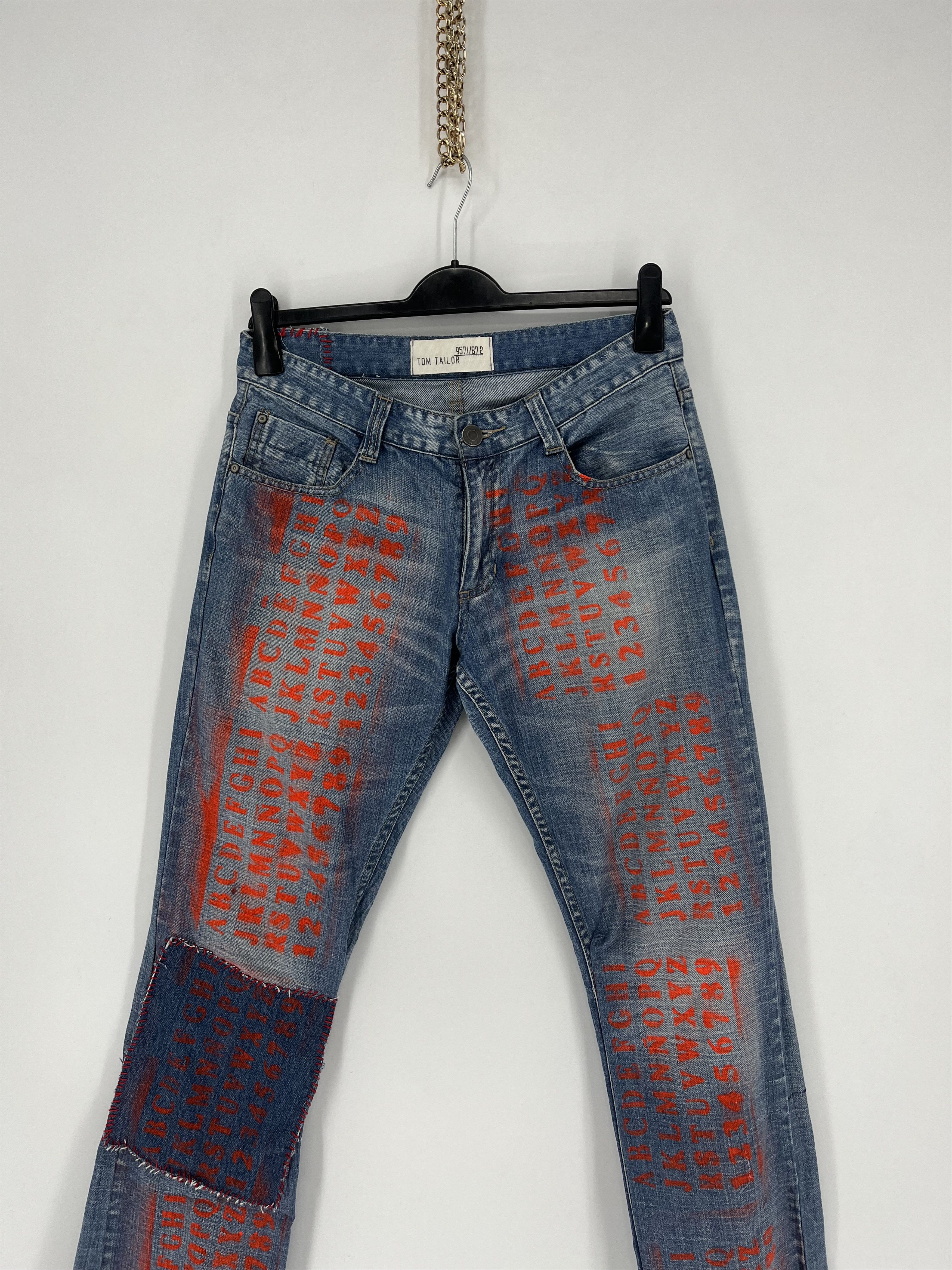 Japanese Brand Vintage 💥Rare💥TOM TAILOR Custom Light Wash Denim Size US 33 - 2 Thumbnail