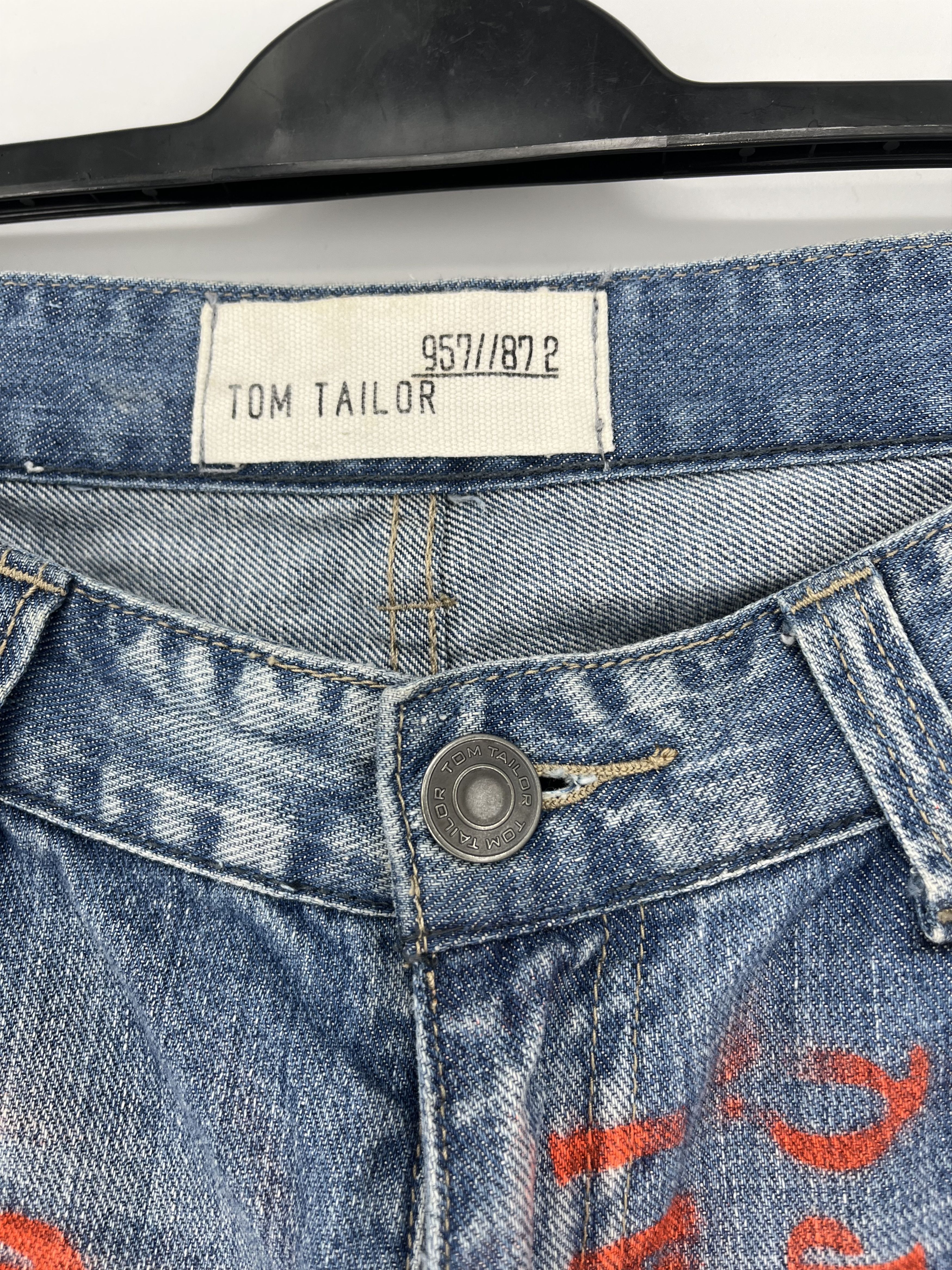 Japanese Brand Vintage 💥Rare💥TOM TAILOR Custom Light Wash Denim Size US 33 - 10 Thumbnail