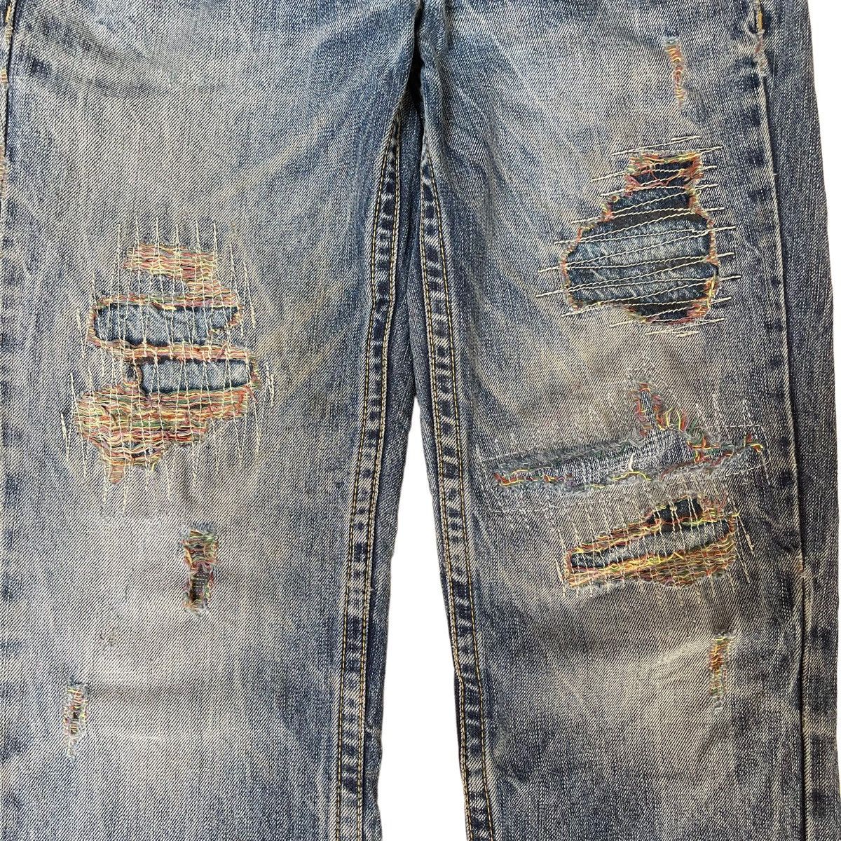Hysteric Glamour × Japanese Brand ✅BINDING NOW✅ Japanese Cloud72 Skull Jeans Disteressed Rare Size US 30 / EU 46 - 5 Thumbnail
