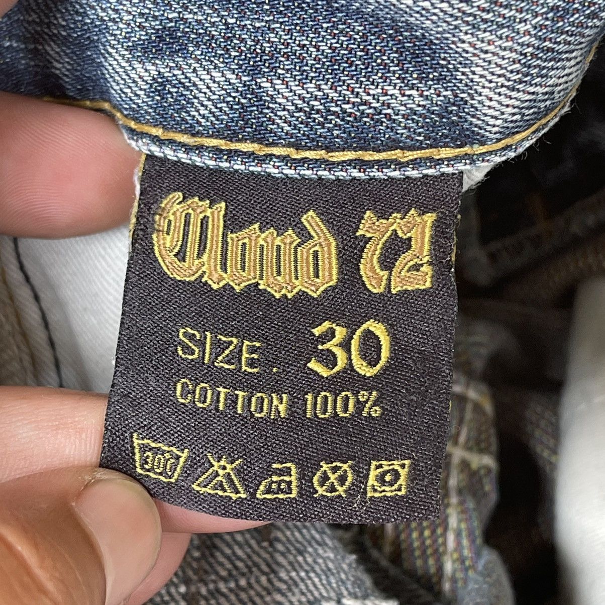Hysteric Glamour × Japanese Brand ✅BINDING NOW✅ Japanese Cloud72 Skull Jeans Disteressed Rare Size US 30 / EU 46 - 16 Thumbnail