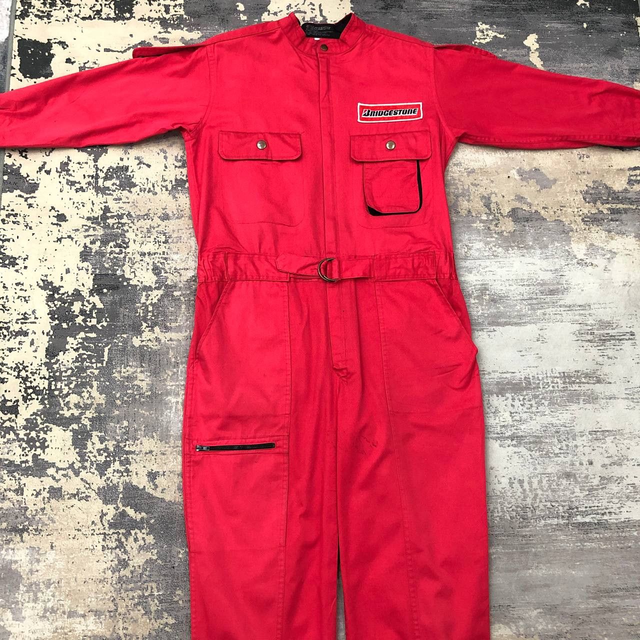 Japanese Brand P694 VTG BRIDGESTONE MOTORSPORT COVERALLS Size US L / EU 52-54 / 3 - 3 Thumbnail