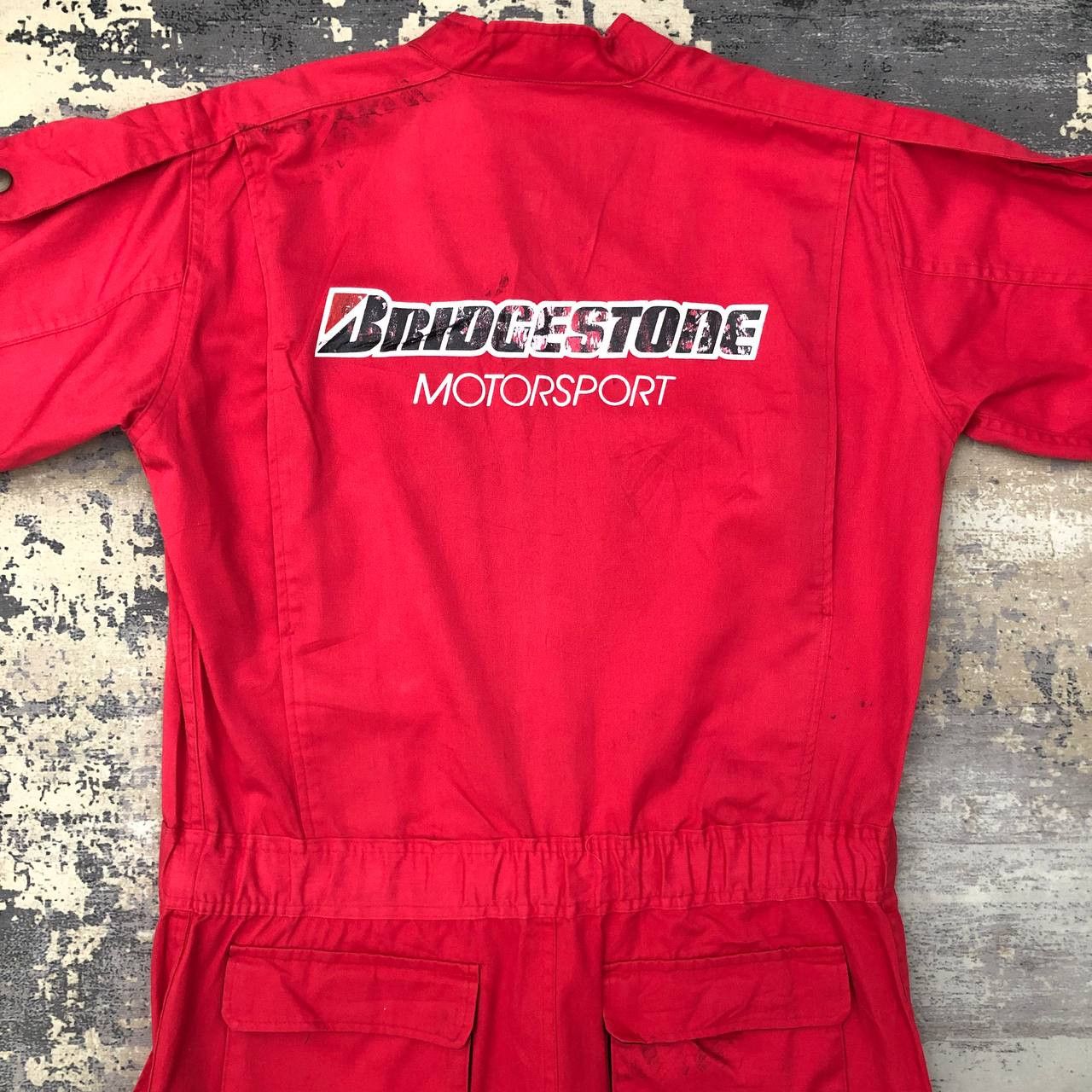 Japanese Brand P694 VTG BRIDGESTONE MOTORSPORT COVERALLS Size US L / EU 52-54 / 3 - 4 Thumbnail
