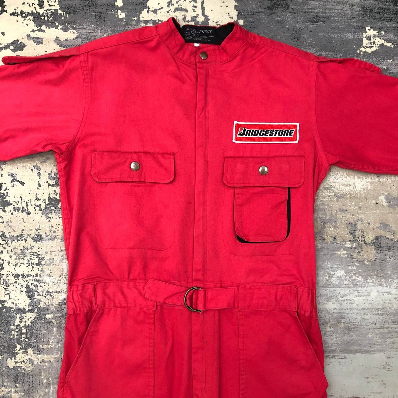 Japanese Brand P694 VTG BRIDGESTONE MOTORSPORT COVERALLS Size US L / EU 52-54 / 3 - 5 Thumbnail