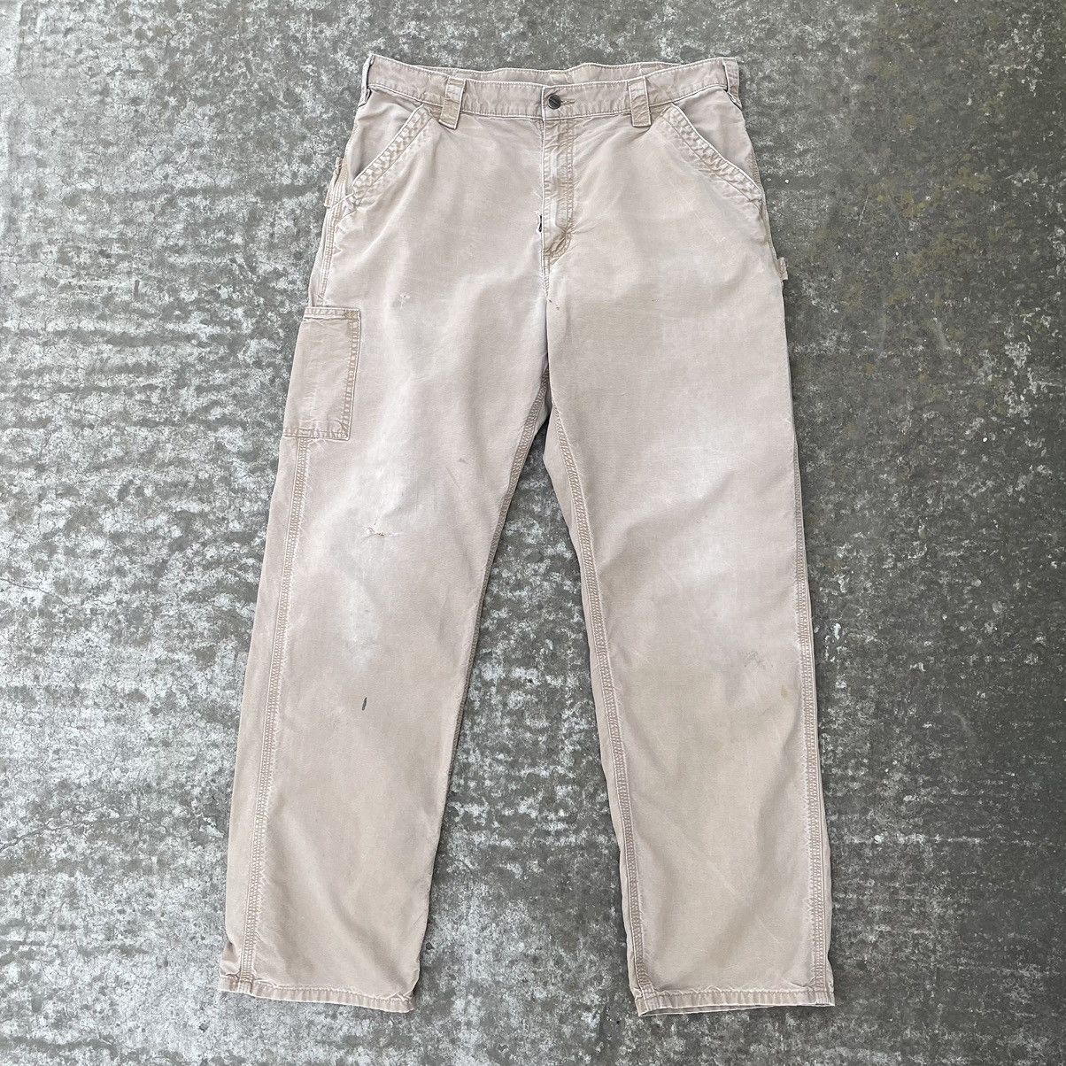 Carhartt × Vintage Vintage Carhartt Distressed Faded Crazy Pants Very Rare Size US 36 / EU 52 - 7 Thumbnail