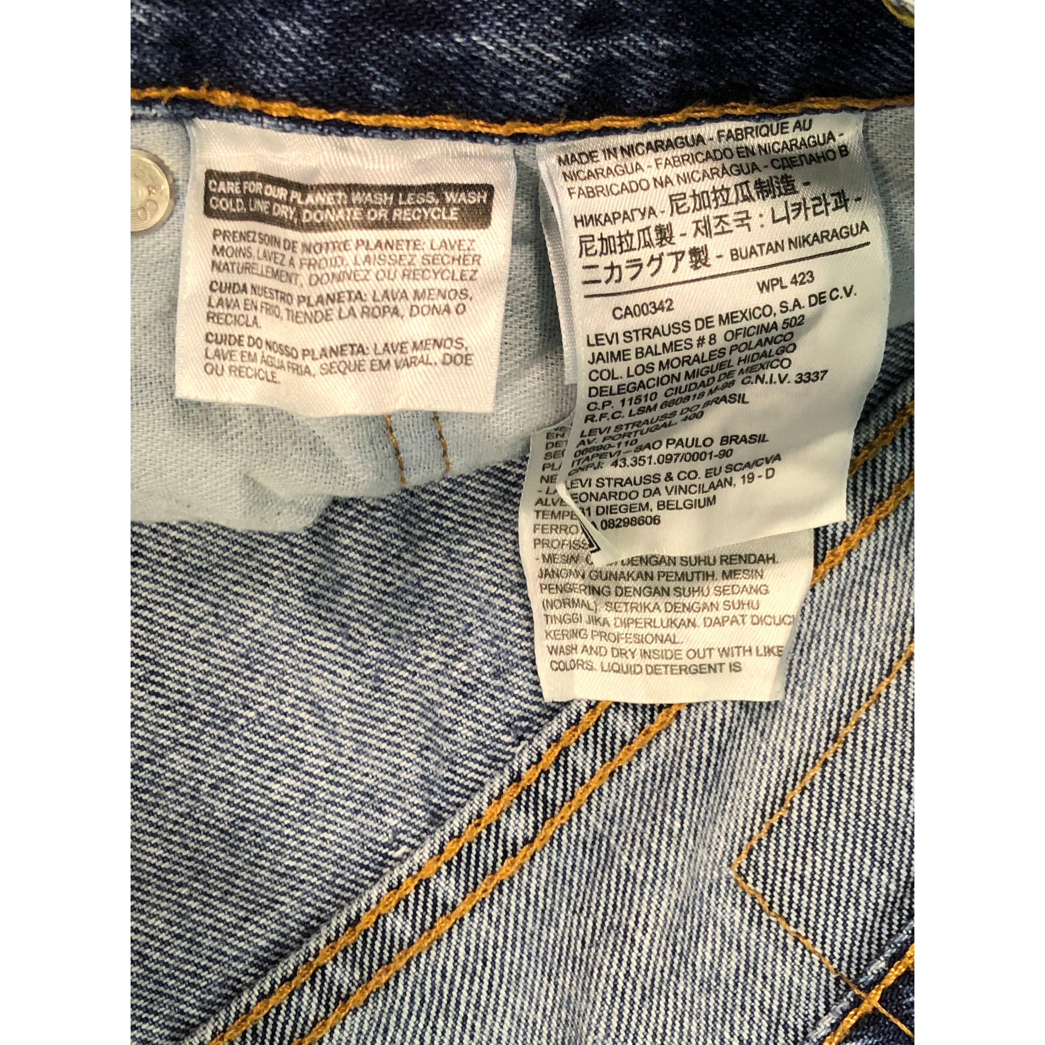 Levi's Vintage Levis 550 Relaxed Fit Faded Denim Oversized DP0163 Size US 44 / EU 60 - 6 Thumbnail
