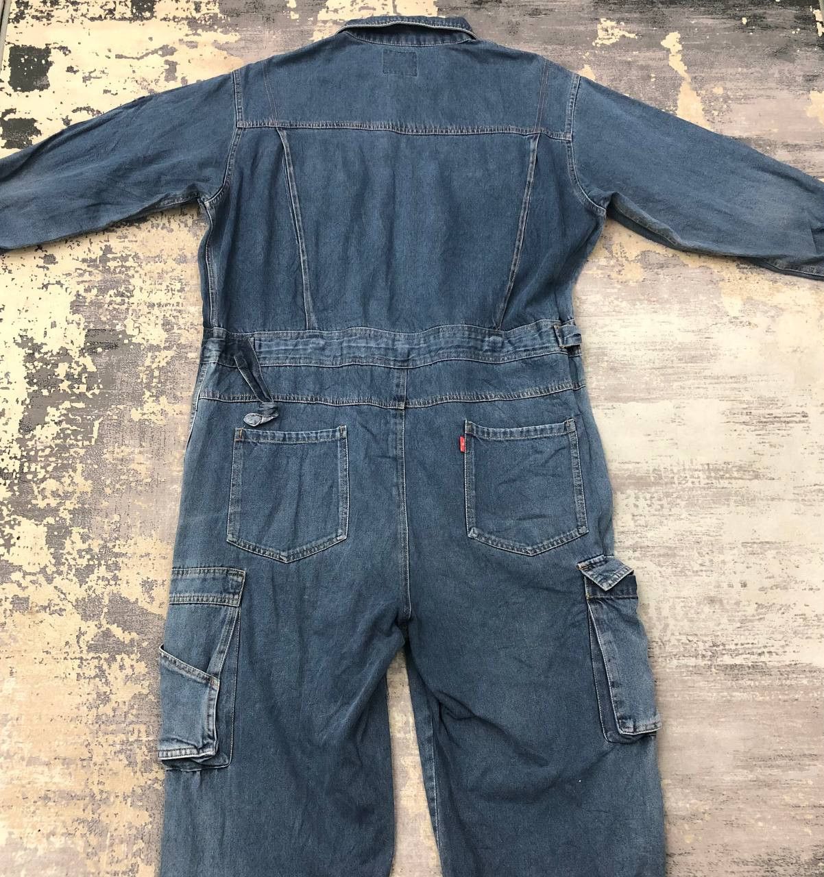 Japanese Brand × Toyo Enterprises P680 JATEX WORK TOYO DISTRESSED CARGO DENIM COVERALLS Size US XL / EU 56 / 4 - 2 Thumbnail