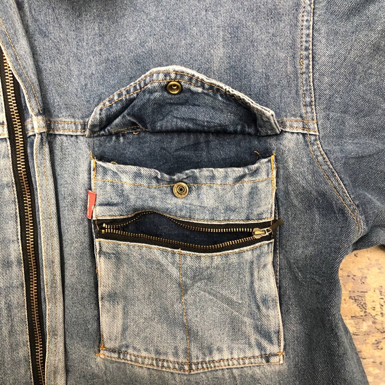 Japanese Brand × Toyo Enterprises P680 JATEX WORK TOYO DISTRESSED CARGO DENIM COVERALLS Size US XL / EU 56 / 4 - 7 Thumbnail