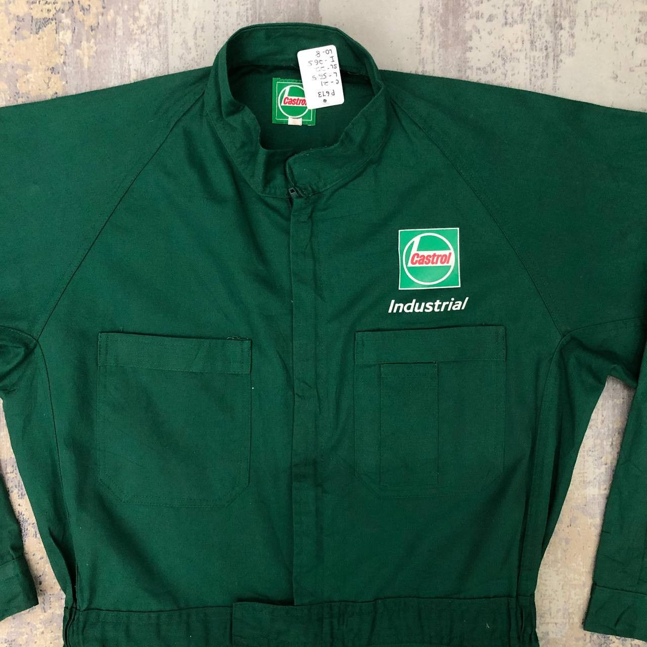 Japanese Brand P673 CASTROL OIL RACING UNIFORM COVERALLS Size US M / EU 48-50 / 2 - 4 Thumbnail