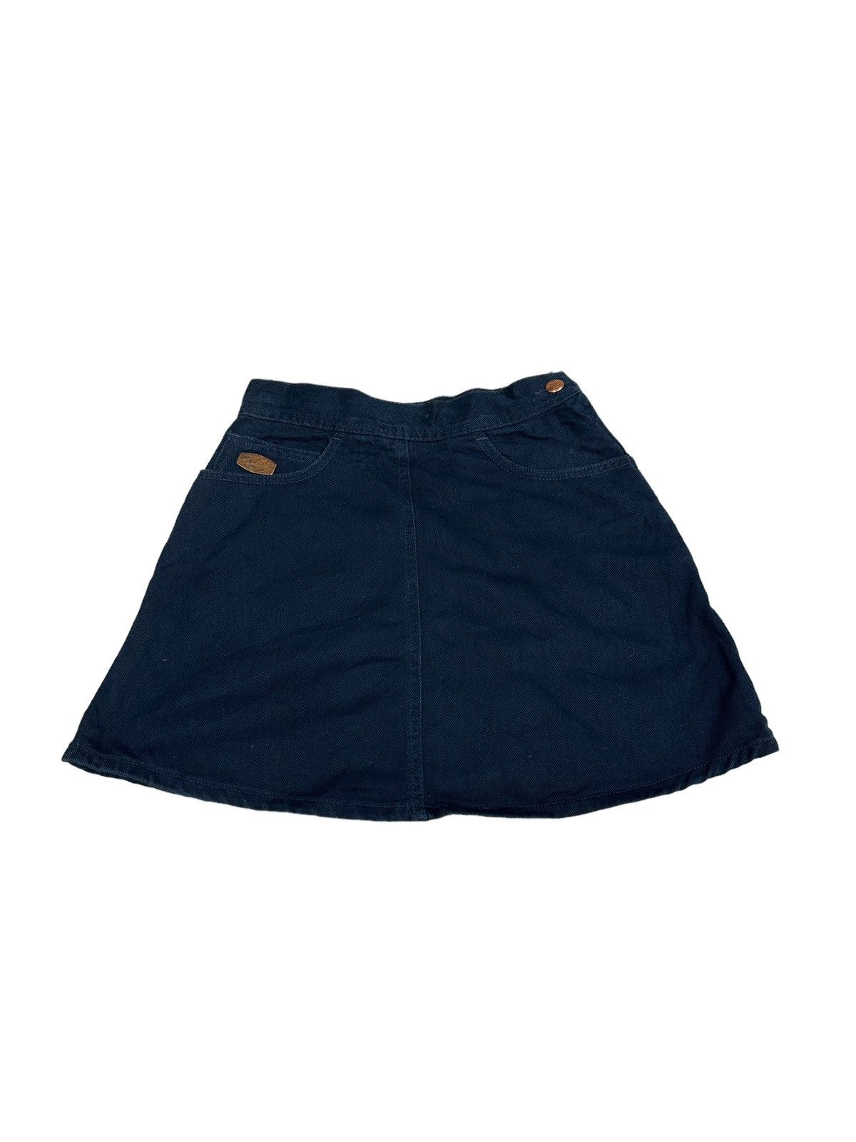 image of Martine Sitbon Denim Lampo Zipper Skirt in Blue, Women's (Size 24)
