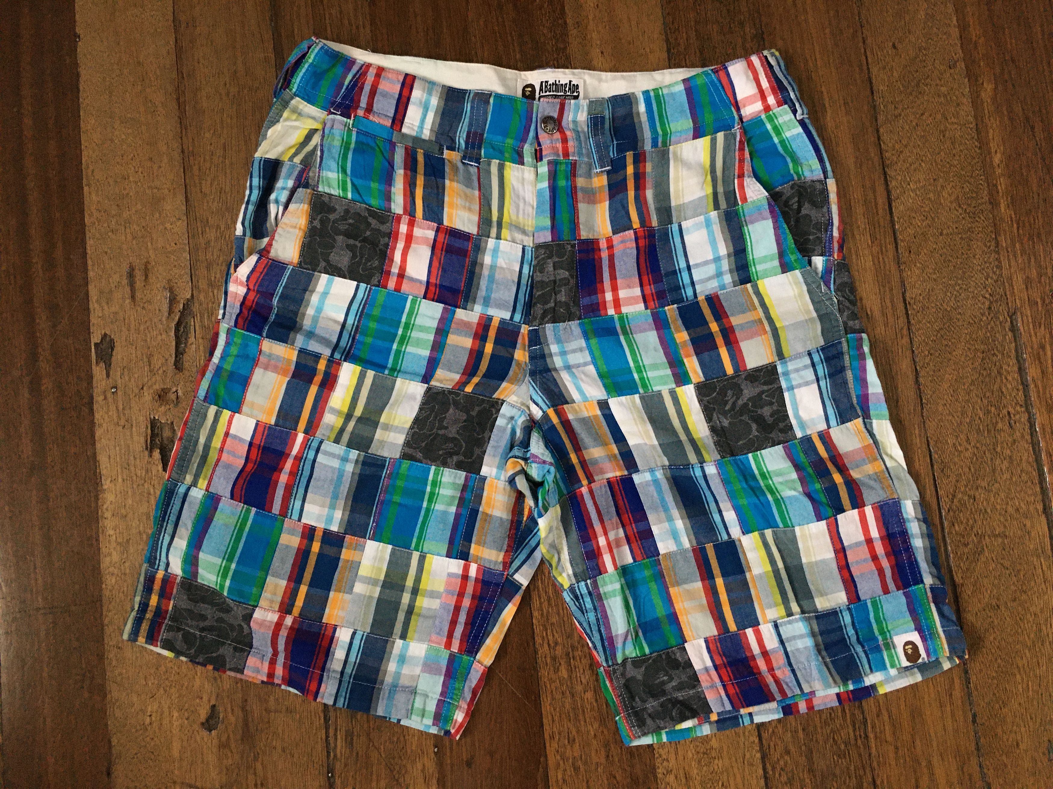 Bape Patchwork Shorts