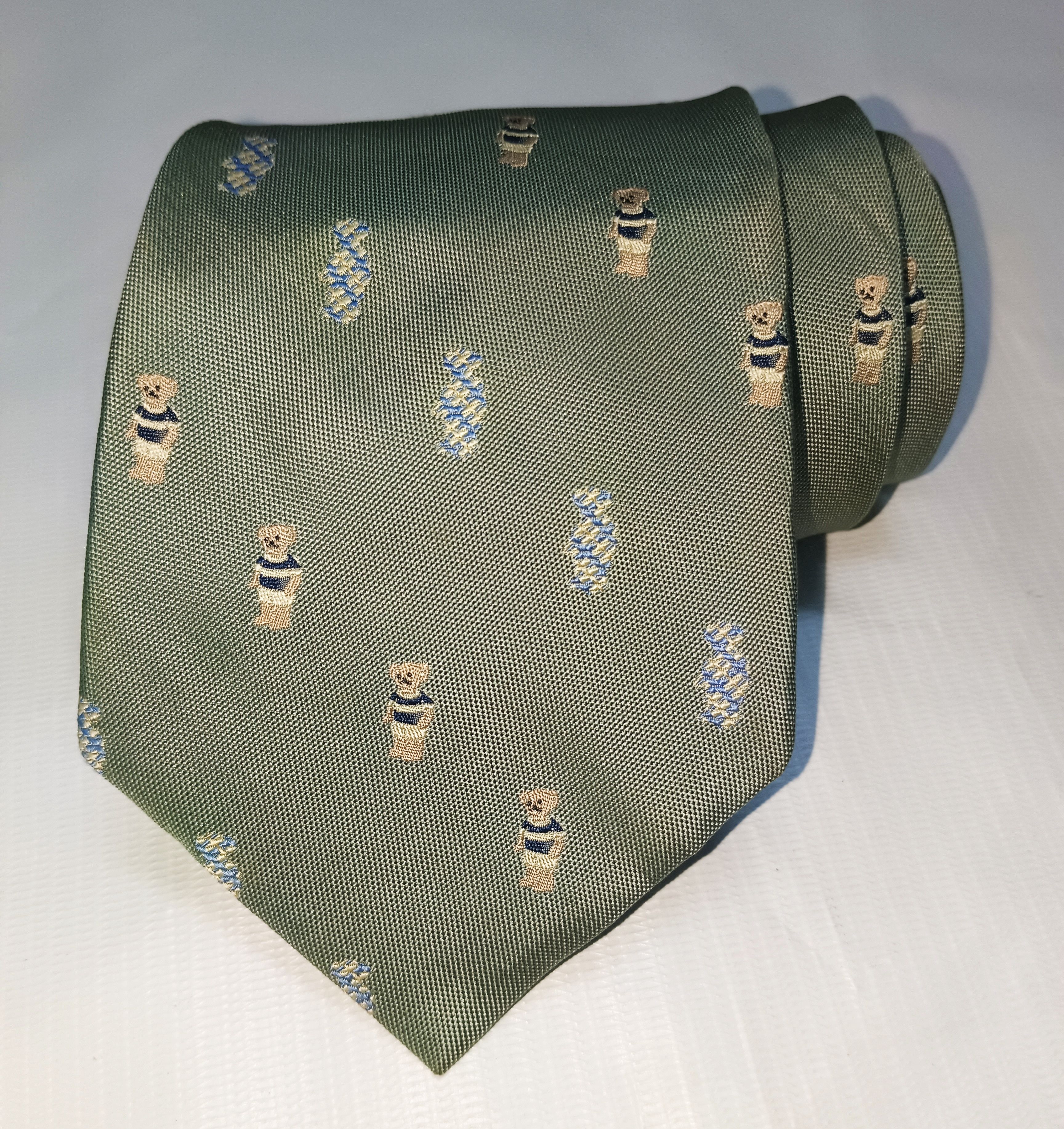 Polo Ralph Lauren × Vintage Vintage Polo Chaps Ralph Lauren Polo Bear Tie Size ONE SIZE - 1 Thumbnail