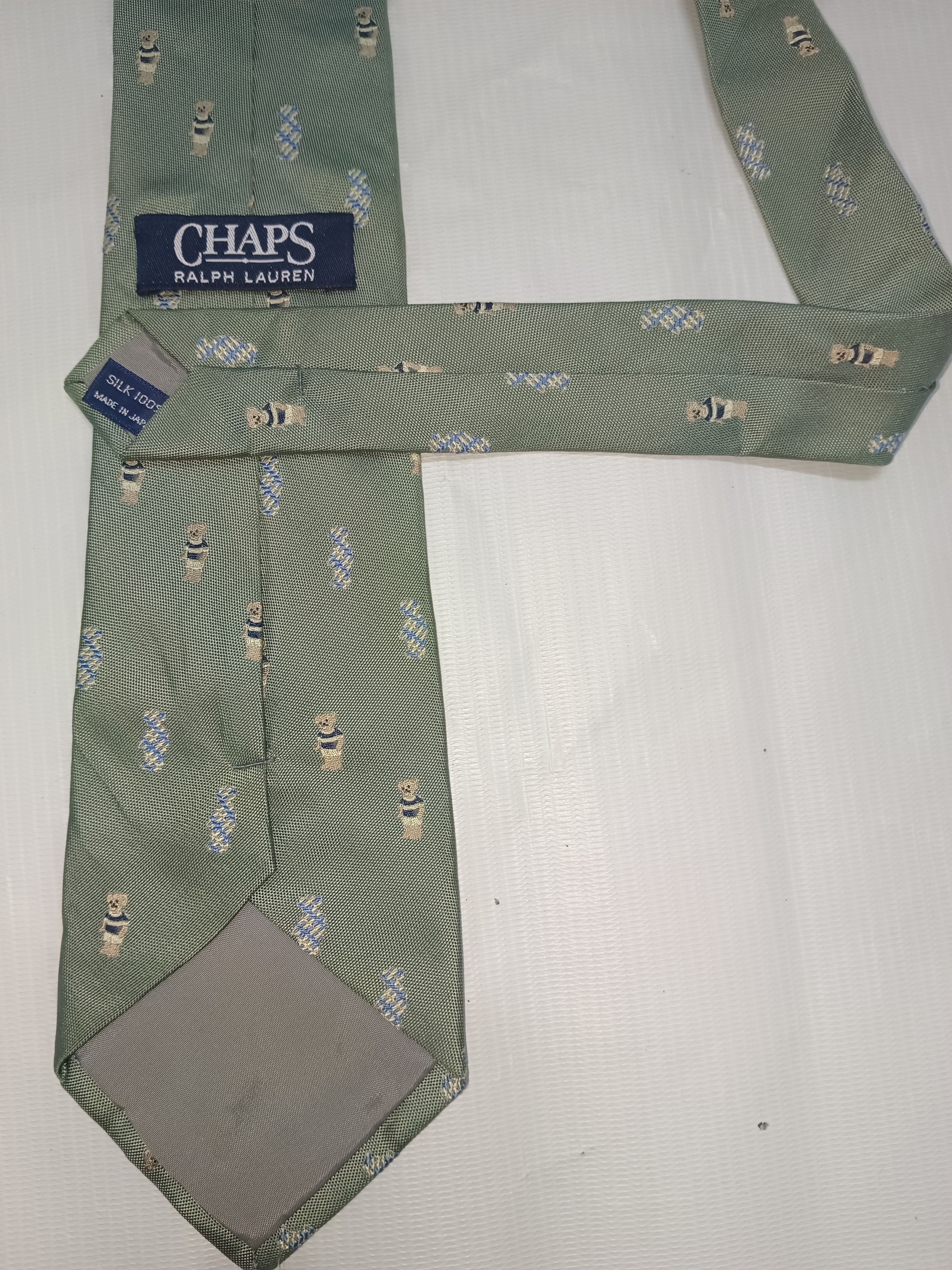 Polo Ralph Lauren × Vintage Vintage Polo Chaps Ralph Lauren Polo Bear Tie Size ONE SIZE - 3 Thumbnail