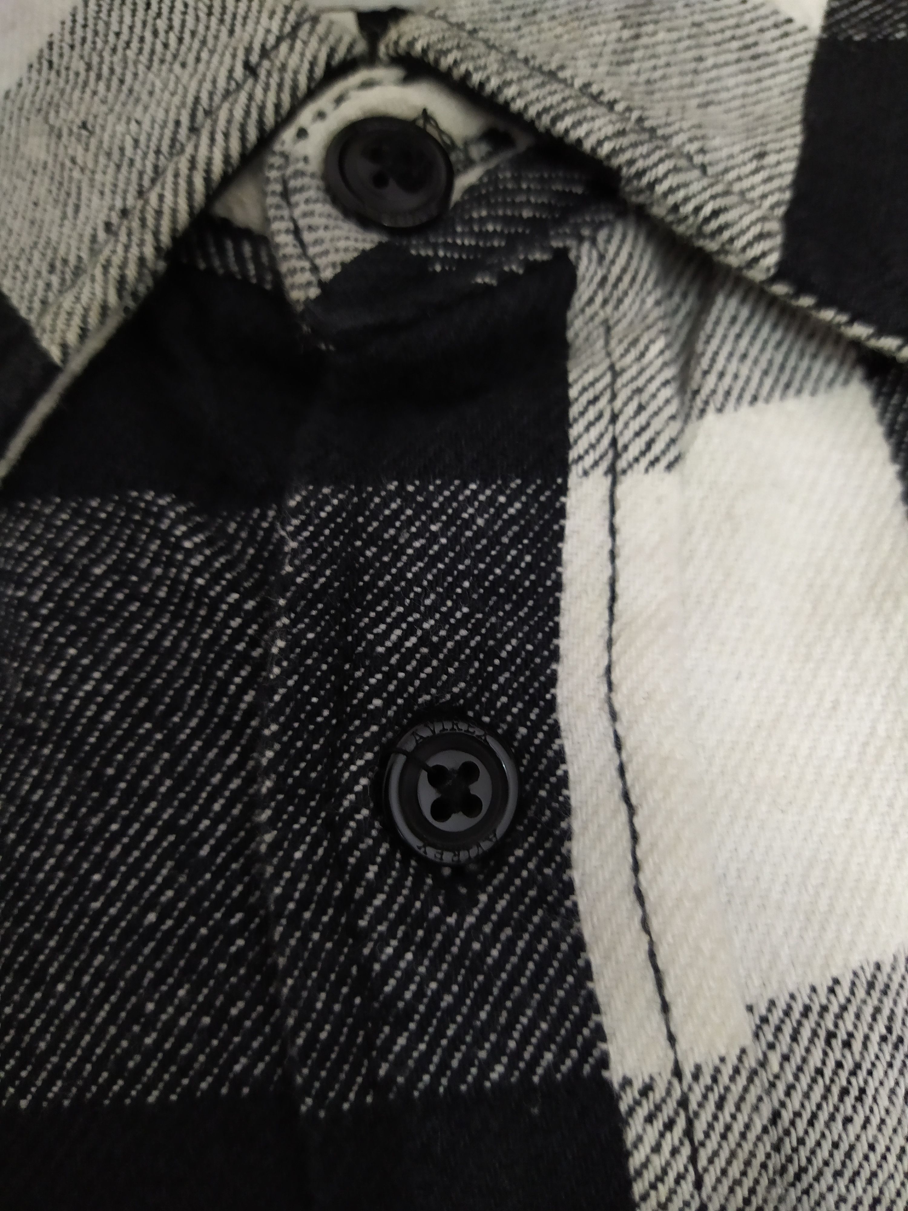 Avirex AVIREX FLANNEL CHECKERS BLACK WHITE TARTAN (B449) Size US M / EU 48-50 / 2 - 12 Thumbnail