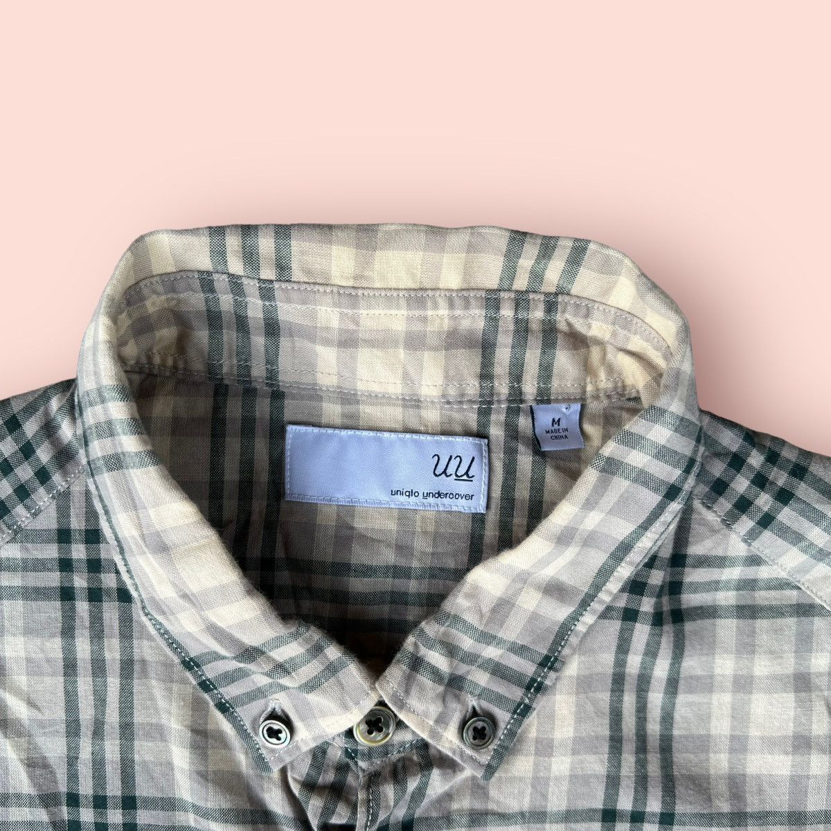 Jun Takahashi UNDERCOVER X UNIQLO PLAID BUTTON UP SHIRT Size US M / EU 48-50 / 2 - 3 Thumbnail