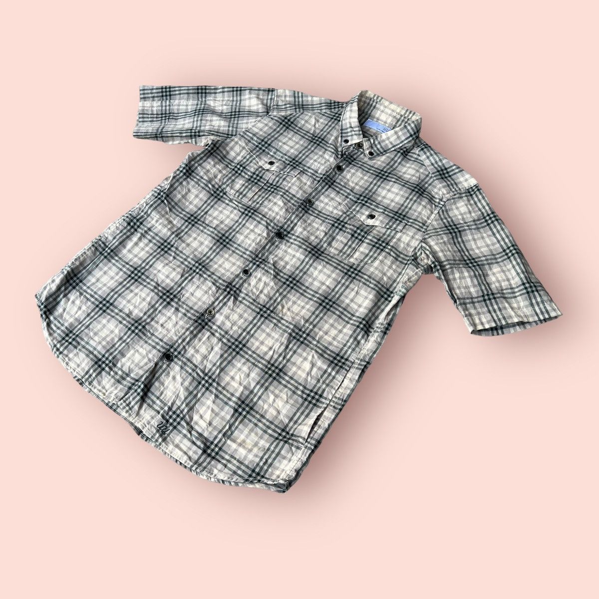 Jun Takahashi UNDERCOVER X UNIQLO PLAID BUTTON UP SHIRT Size US M / EU 48-50 / 2 - 7 Thumbnail