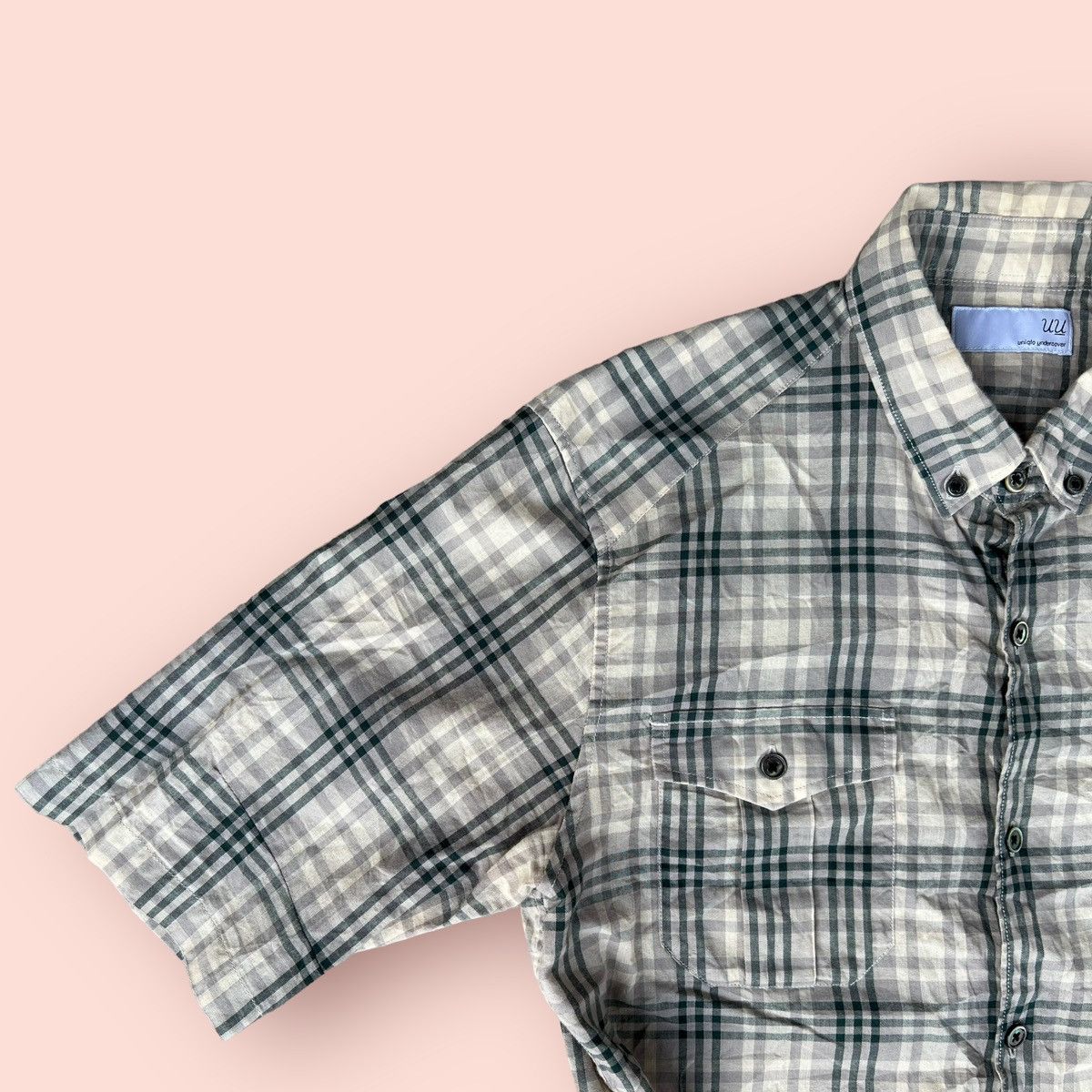 Jun Takahashi UNDERCOVER X UNIQLO PLAID BUTTON UP SHIRT Size US M / EU 48-50 / 2 - 12 Thumbnail