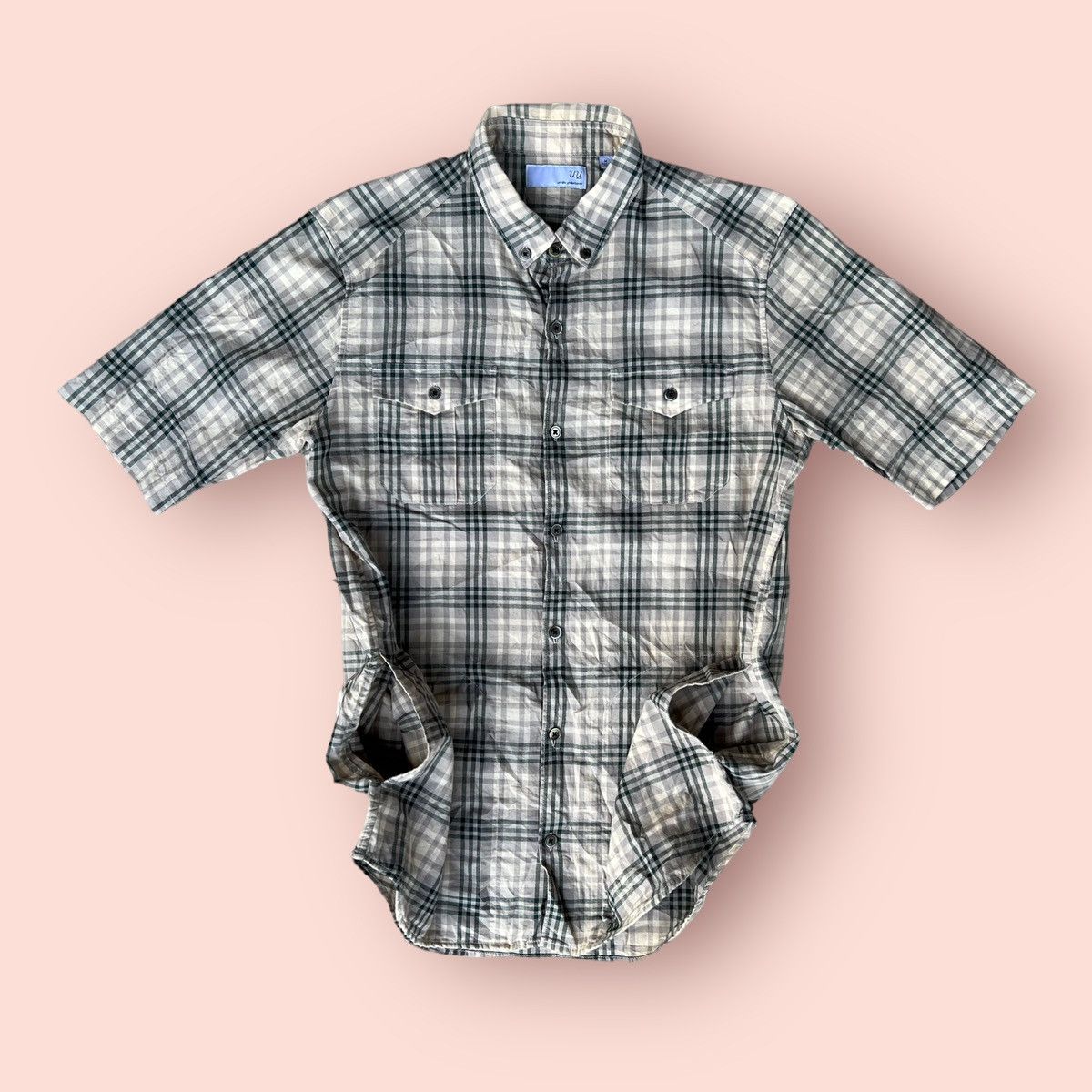 Jun Takahashi UNDERCOVER X UNIQLO PLAID BUTTON UP SHIRT Size US M / EU 48-50 / 2 - 8 Thumbnail