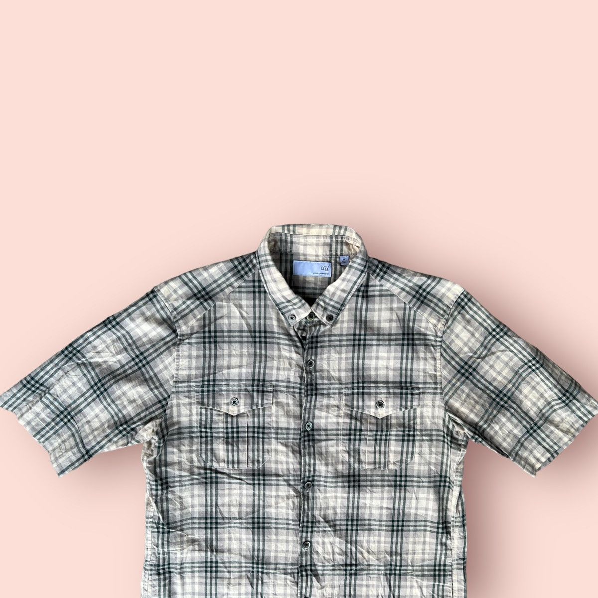 Jun Takahashi UNDERCOVER X UNIQLO PLAID BUTTON UP SHIRT Size US M / EU 48-50 / 2 - 11 Thumbnail