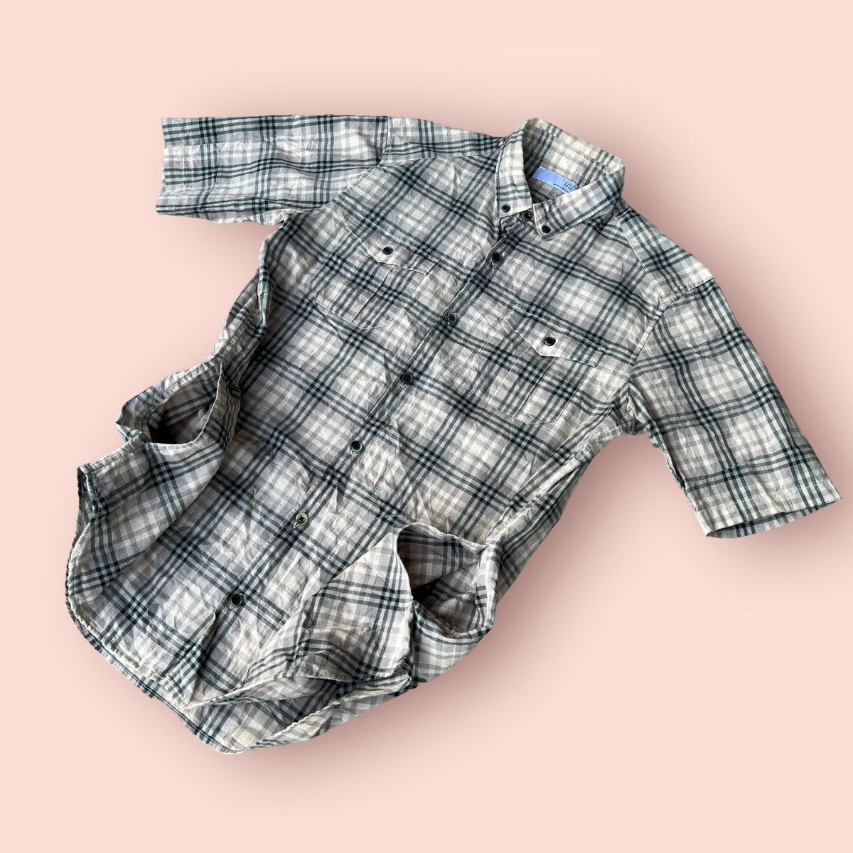 Jun Takahashi UNDERCOVER X UNIQLO PLAID BUTTON UP SHIRT Size US M / EU 48-50 / 2 - 9 Thumbnail