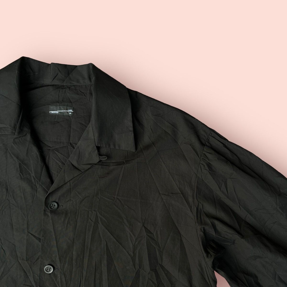 Japanese Brand × Lad Musician VINTAGE LAD MUSICIAN BLACK OVERSIZED BLOUSE Size XL / US 12-14 / IT 48-50 - 7 Thumbnail