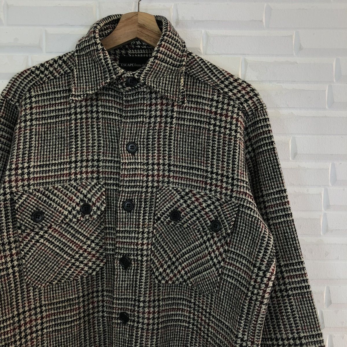 Japanese Brand VINTAGE WOOL JACKET NORM THOMPSON TARTAN DESIGN Size US M / EU 48-50 / 2 - 5 Thumbnail