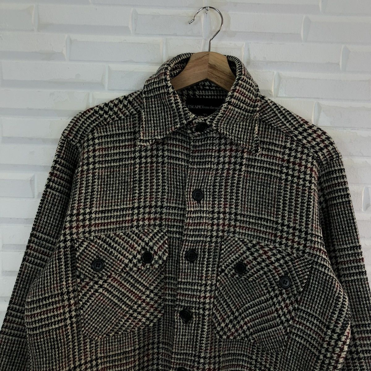 Japanese Brand VINTAGE WOOL JACKET NORM THOMPSON TARTAN DESIGN Size US M / EU 48-50 / 2 - 3 Thumbnail