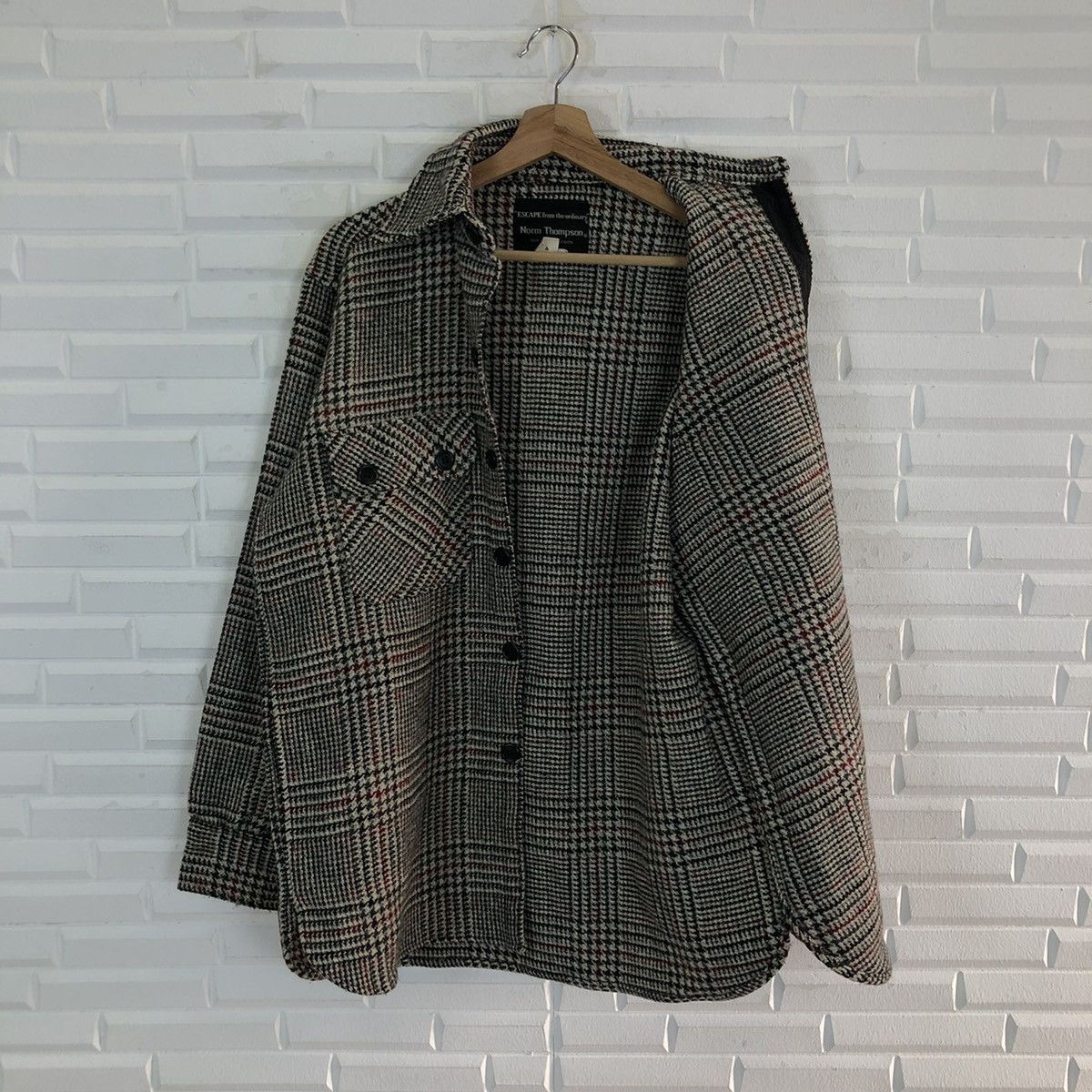 Japanese Brand VINTAGE WOOL JACKET NORM THOMPSON TARTAN DESIGN Size US M / EU 48-50 / 2 - 9 Thumbnail