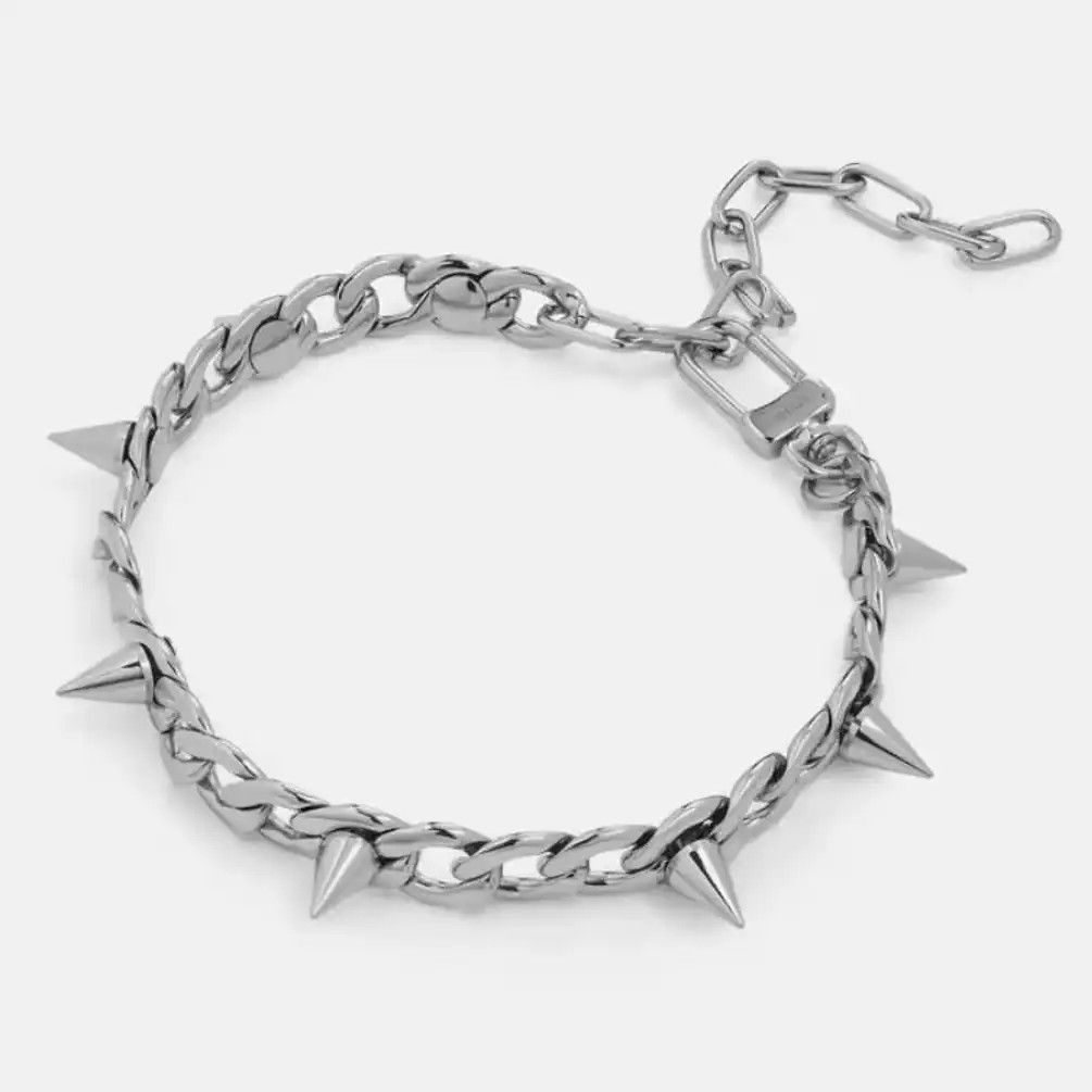 Jewelry Rivets Chains Choker Necklace Size ONE SIZE - 1 Thumbnail