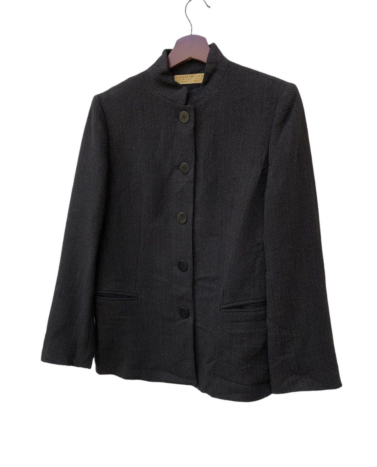 DKNY DESIGNER DONNA KARAN DKNY MANDARIN JACKET Size S / US 4 / IT 40 - 1 Thumbnail
