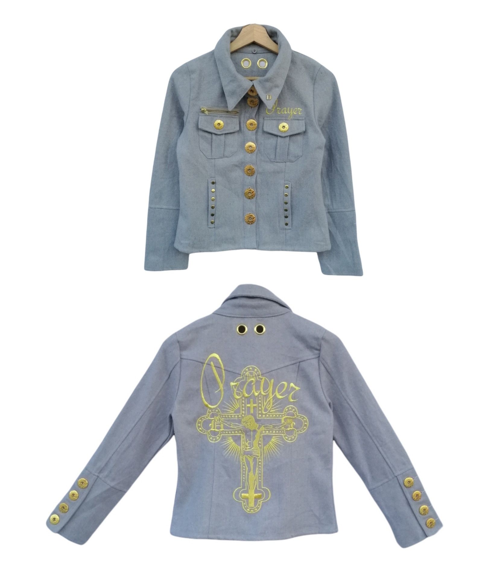 Japanese Brand × Vintage Vintage d.i.a Cross Back Print Jacket Size XS / US 0-2 / IT 36-38 - 1 Thumbnail