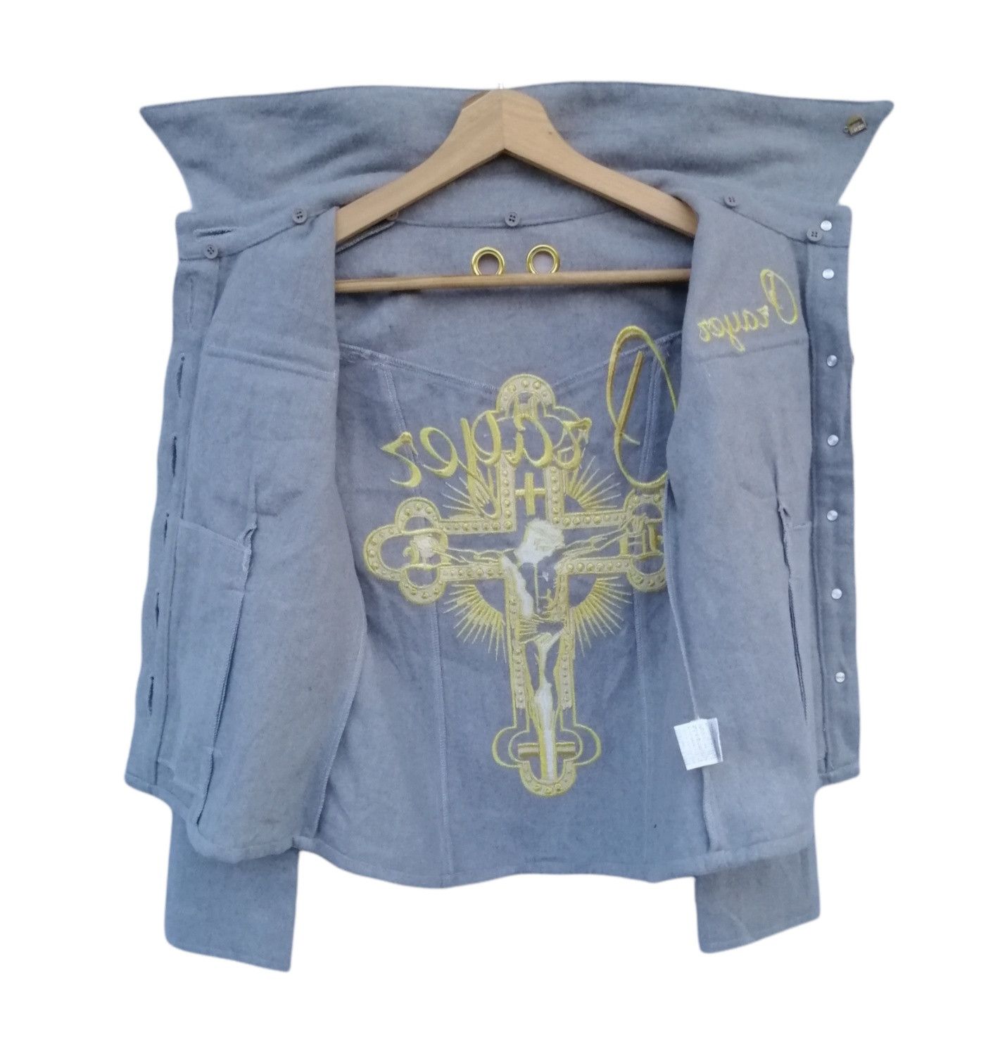 Japanese Brand × Vintage Vintage d.i.a Cross Back Print Jacket Size XS / US 0-2 / IT 36-38 - 13 Thumbnail
